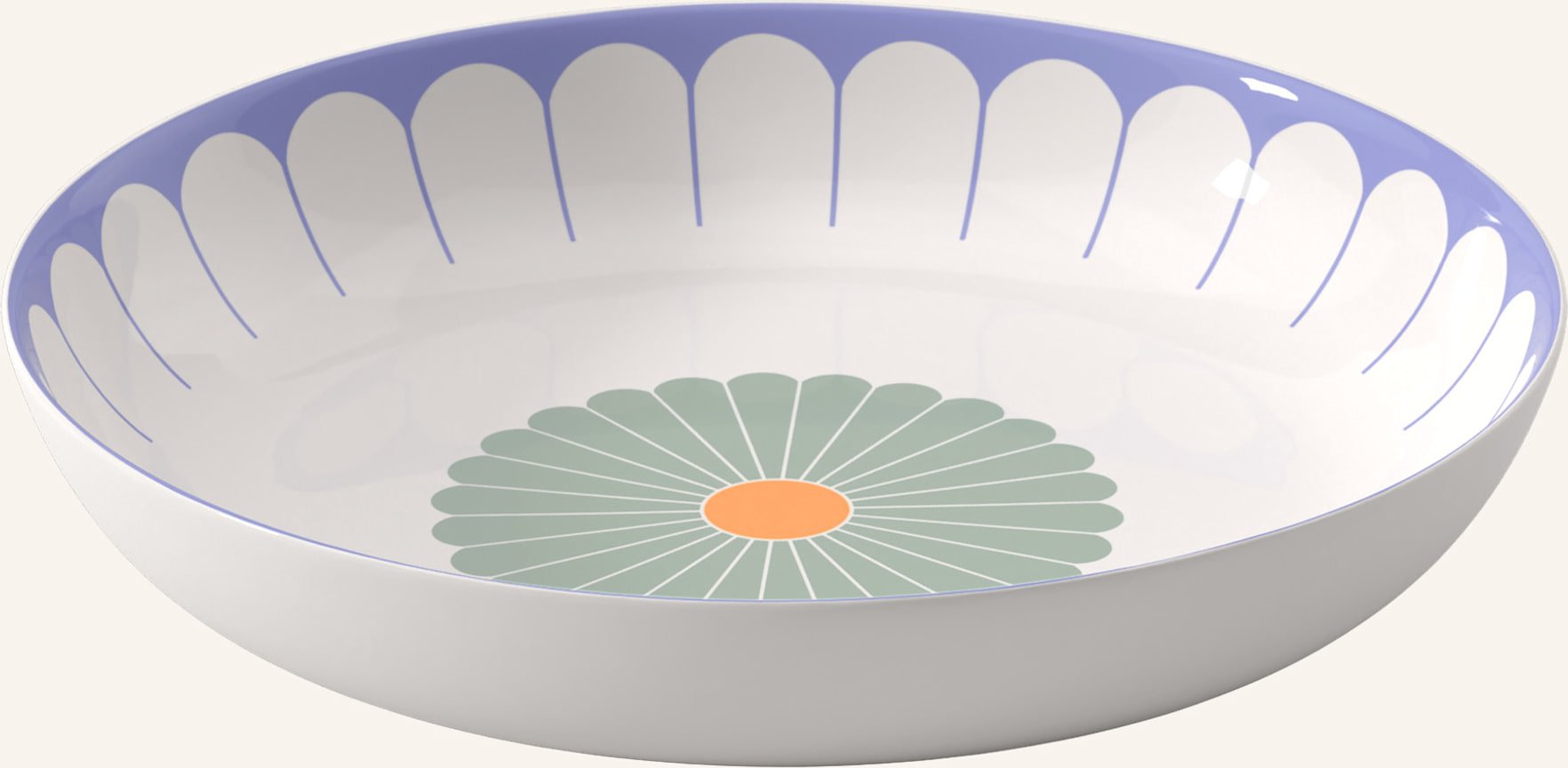 Thumbnail - Villeroy & Boch Salat-/Servierschüssel Fleur Couleur weiss