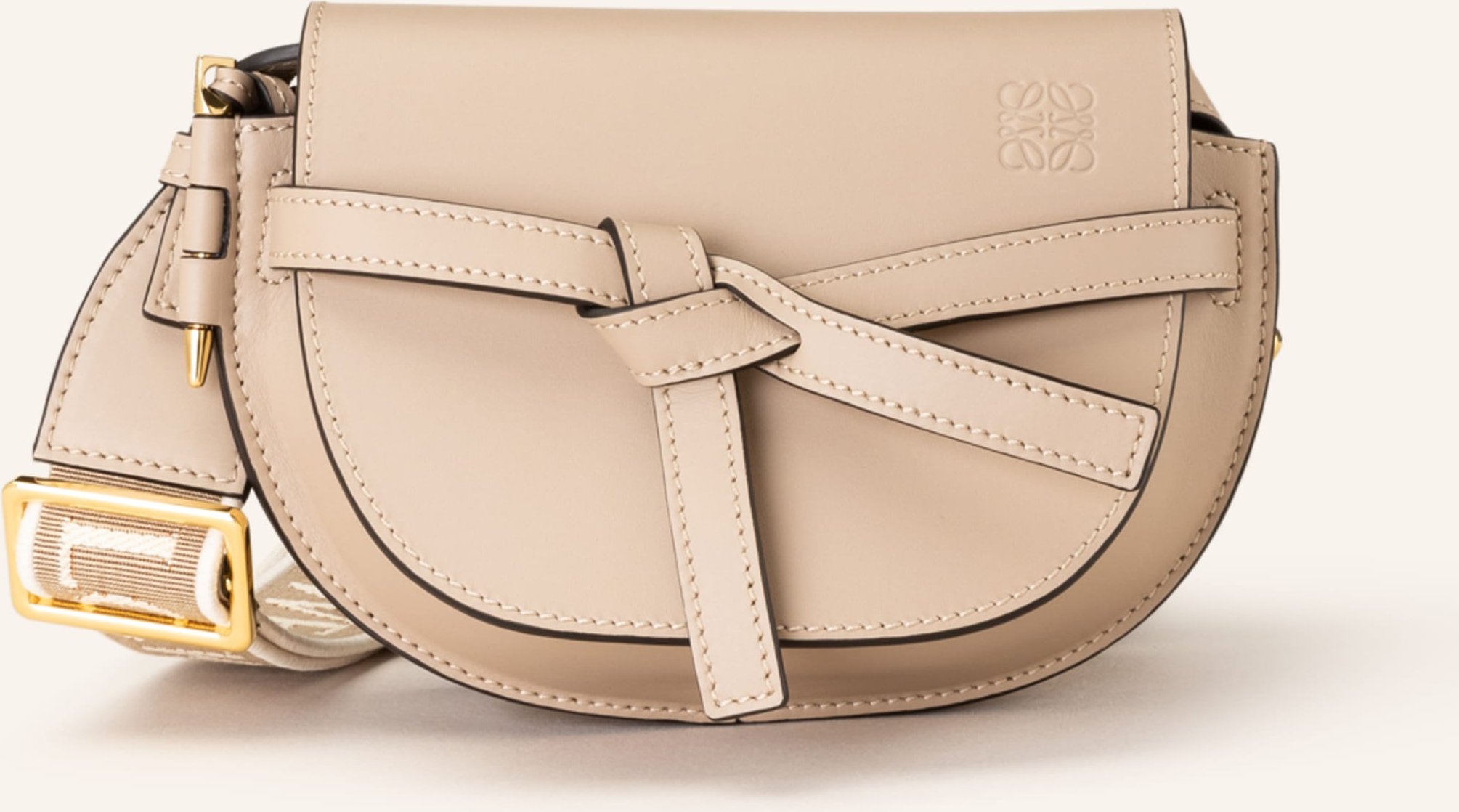 Loewe Umhängetasche Mini Gate Dual beige
