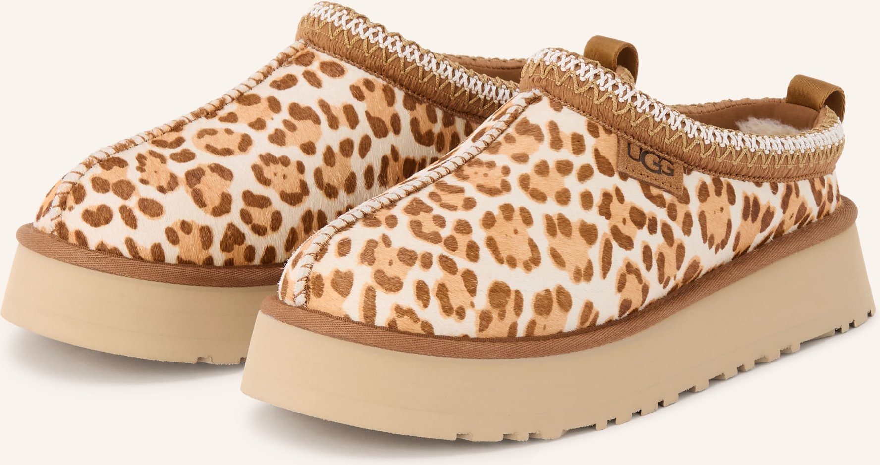 Ugg Plateau-Pantoletten Tazz braun