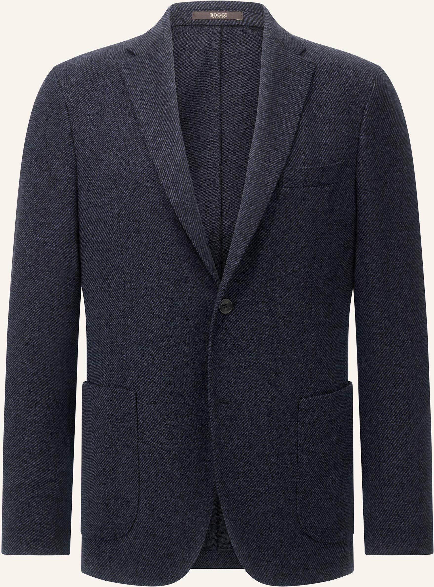 Boggi Milano Sweat-Sakko blau