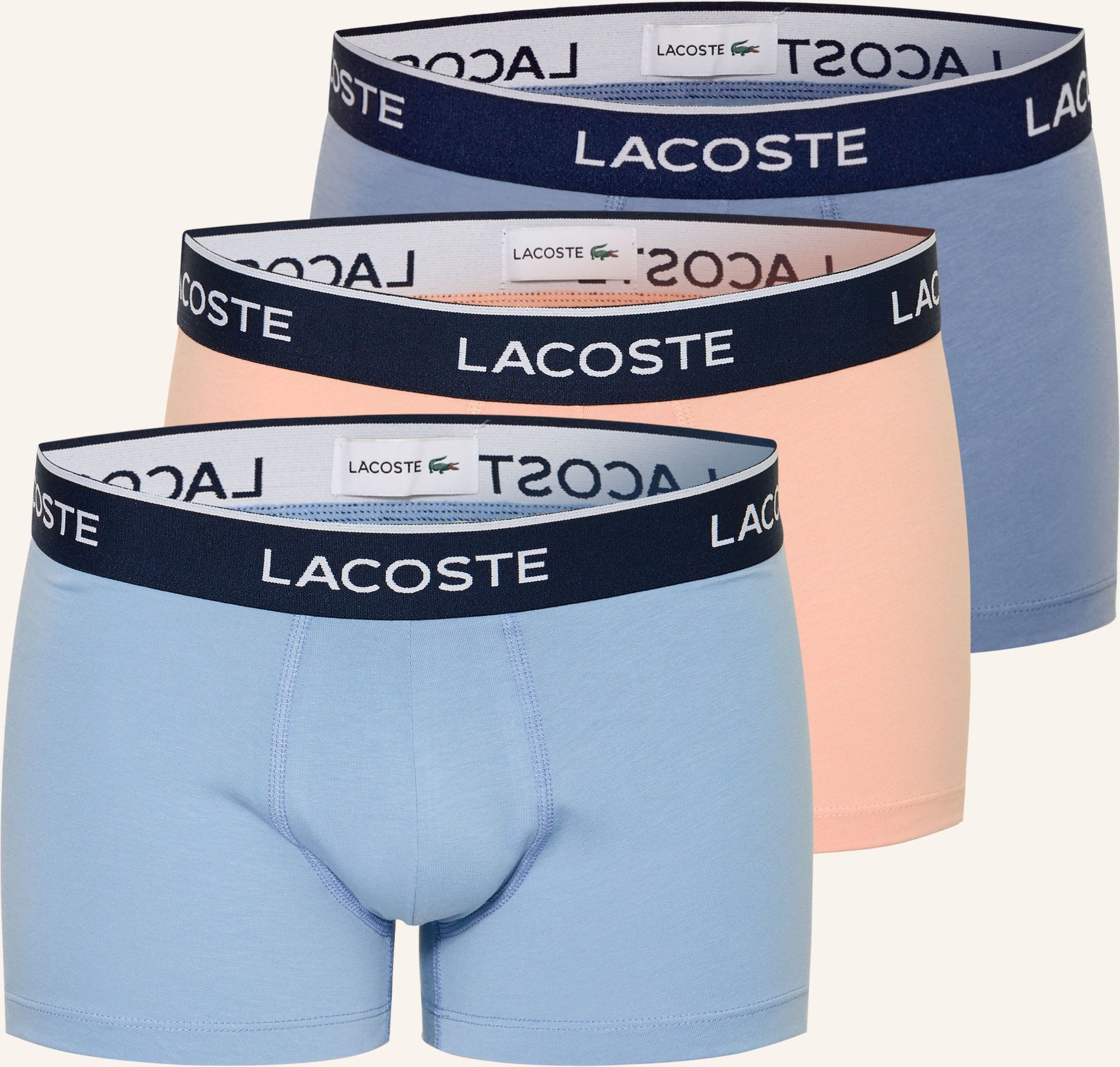Lacoste 3er-Pack Boxershorts blau