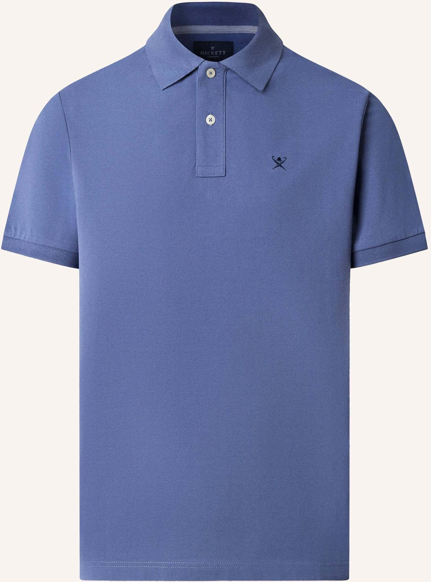 Hackett London Poloshirt Slim Fit Logo blau