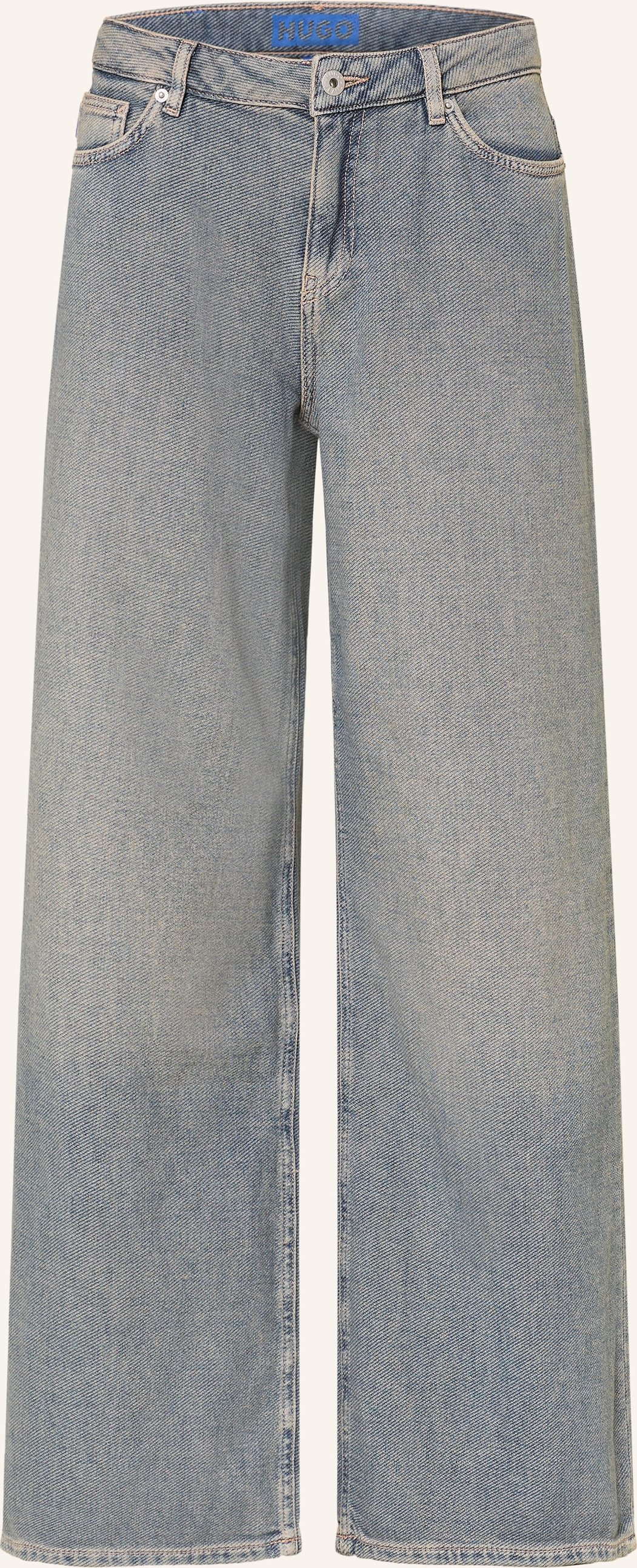 Hugo Wide Leg Jeans Gobana blau