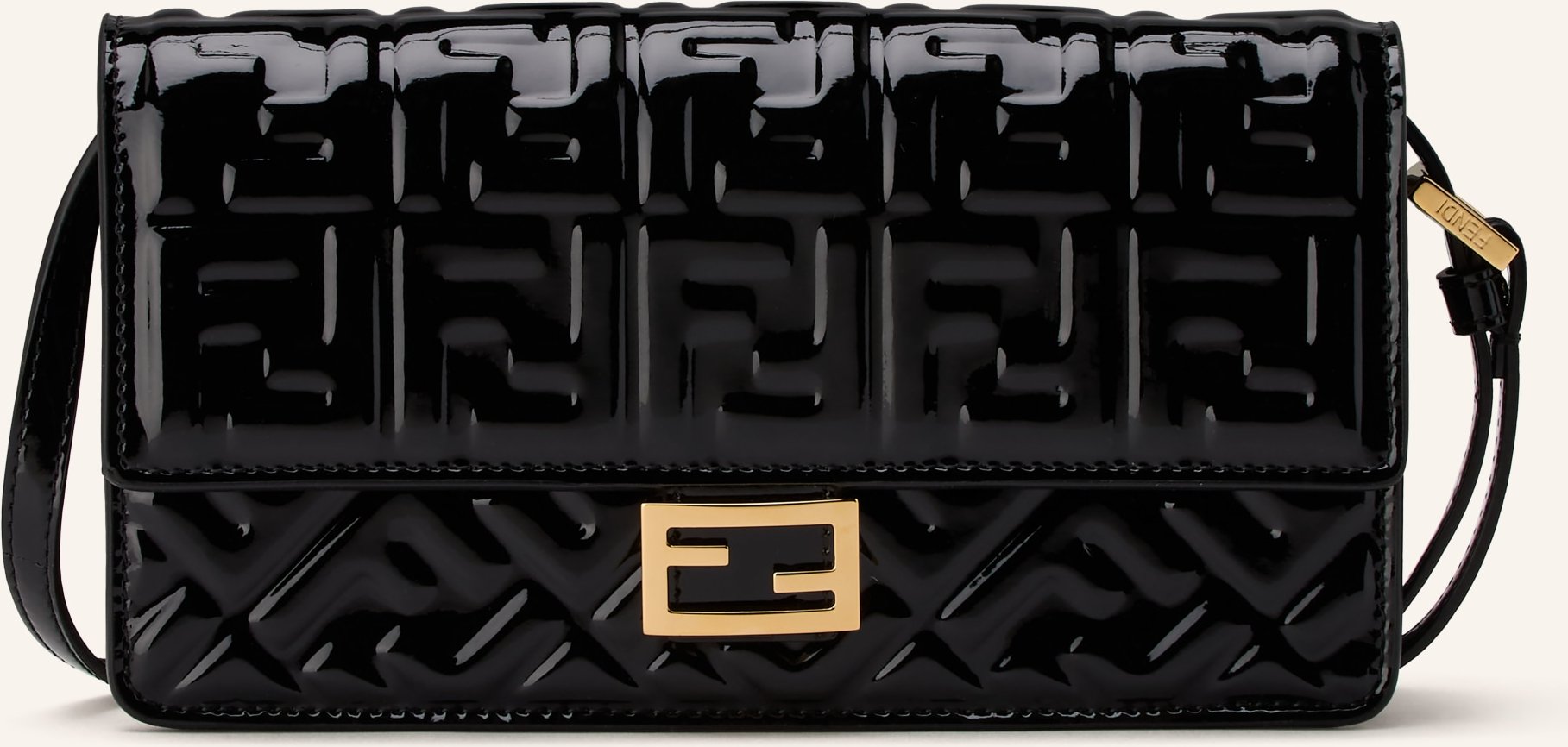 Fendi Geldbörse Baguette Zum Umhängen schwarz