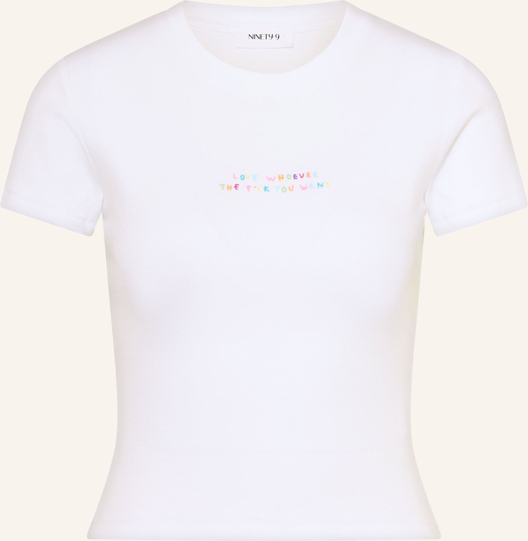 Ninety-9 T-Shirt Love Whoever weiss