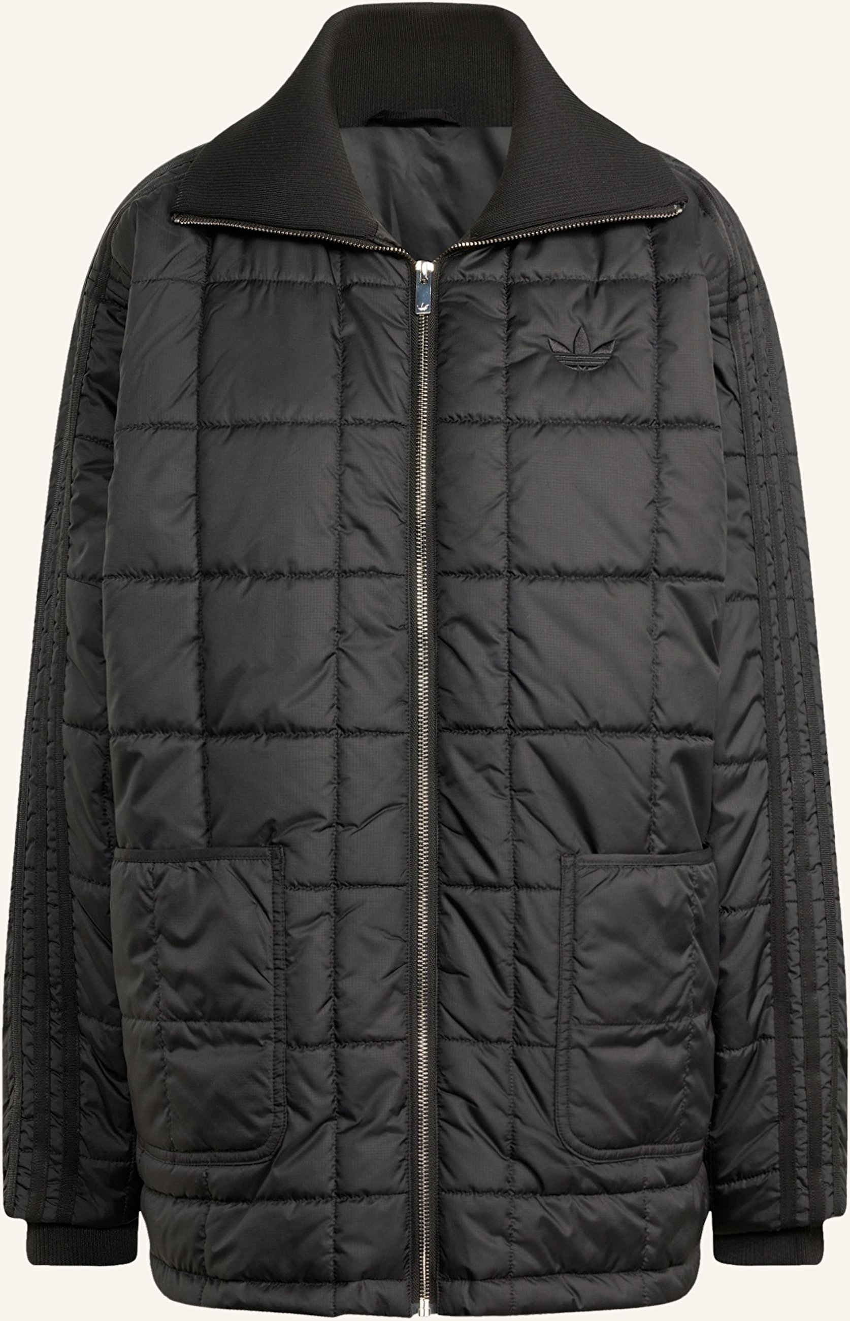 Adidas Originals Oversized-Steppjacke Essentials Quilted schwarz