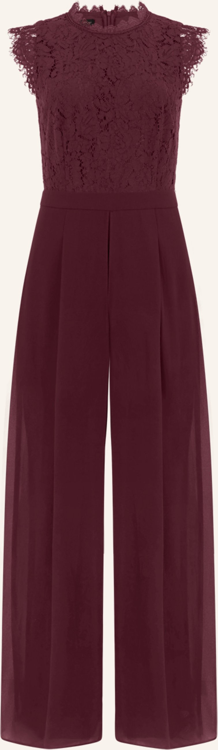 Apart Overall Mit Spitzenoberteil rot