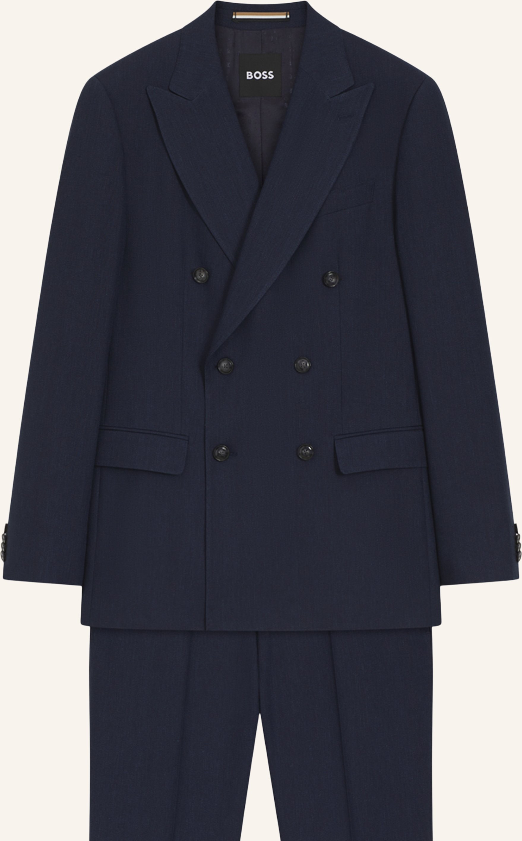 Boss Business Anzug H-Huge-2pcs-Db-254 Slim Fit blau