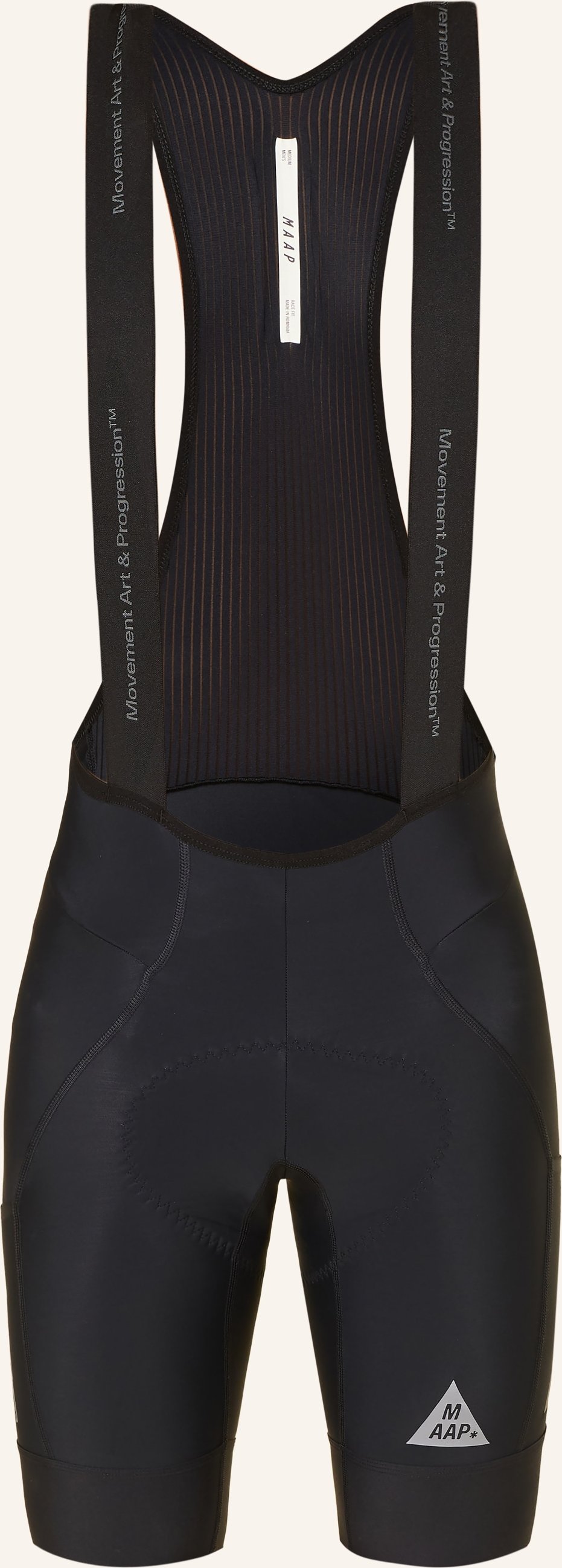 Maap Radhose Drome Team Mit Trägern Und Gepolstertem Einsatz schwarz