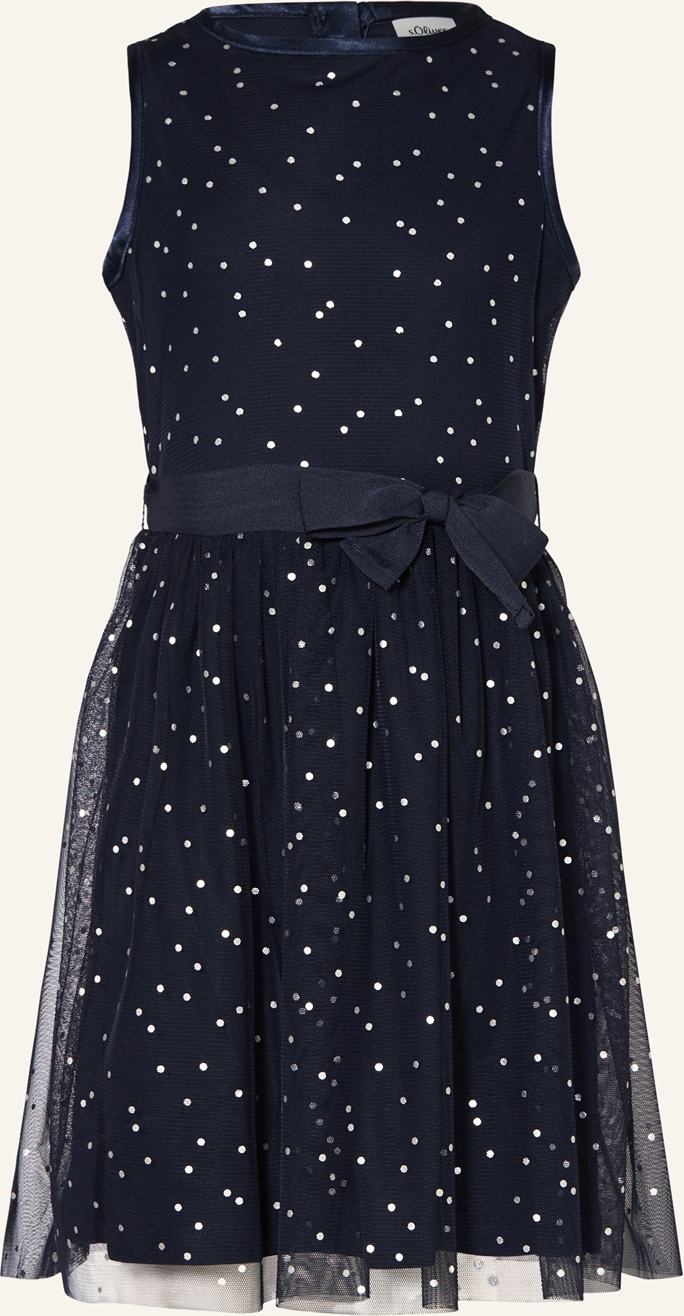 S.Oliver Red Mesh-Kleid blau