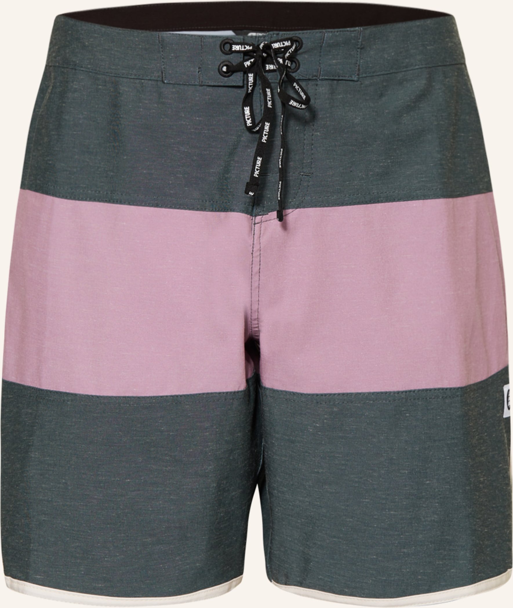 Picture Badeshorts Andy Heritage Solid 17 gruen