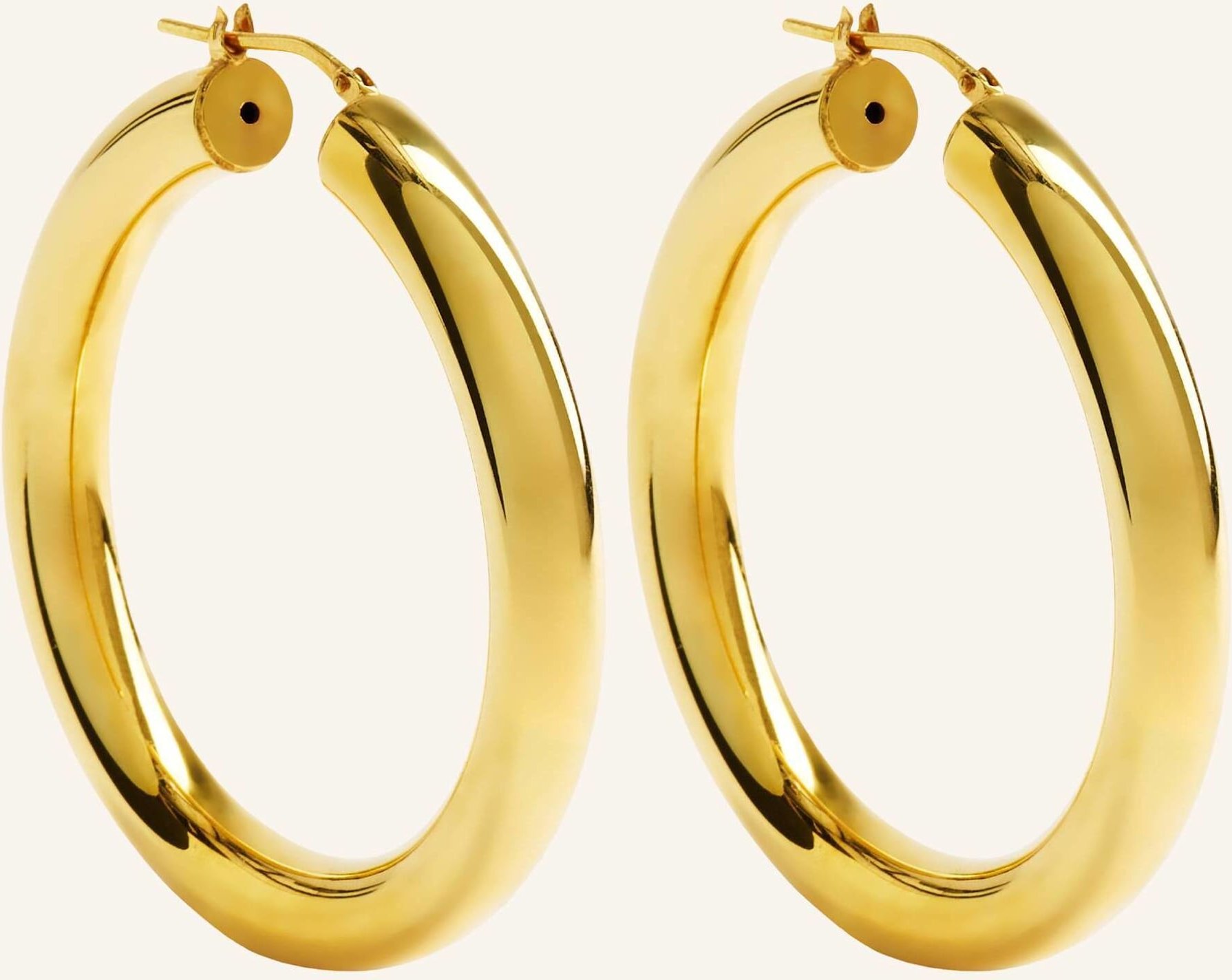 Pompidou Ohrringe Biggie By Glambou gold