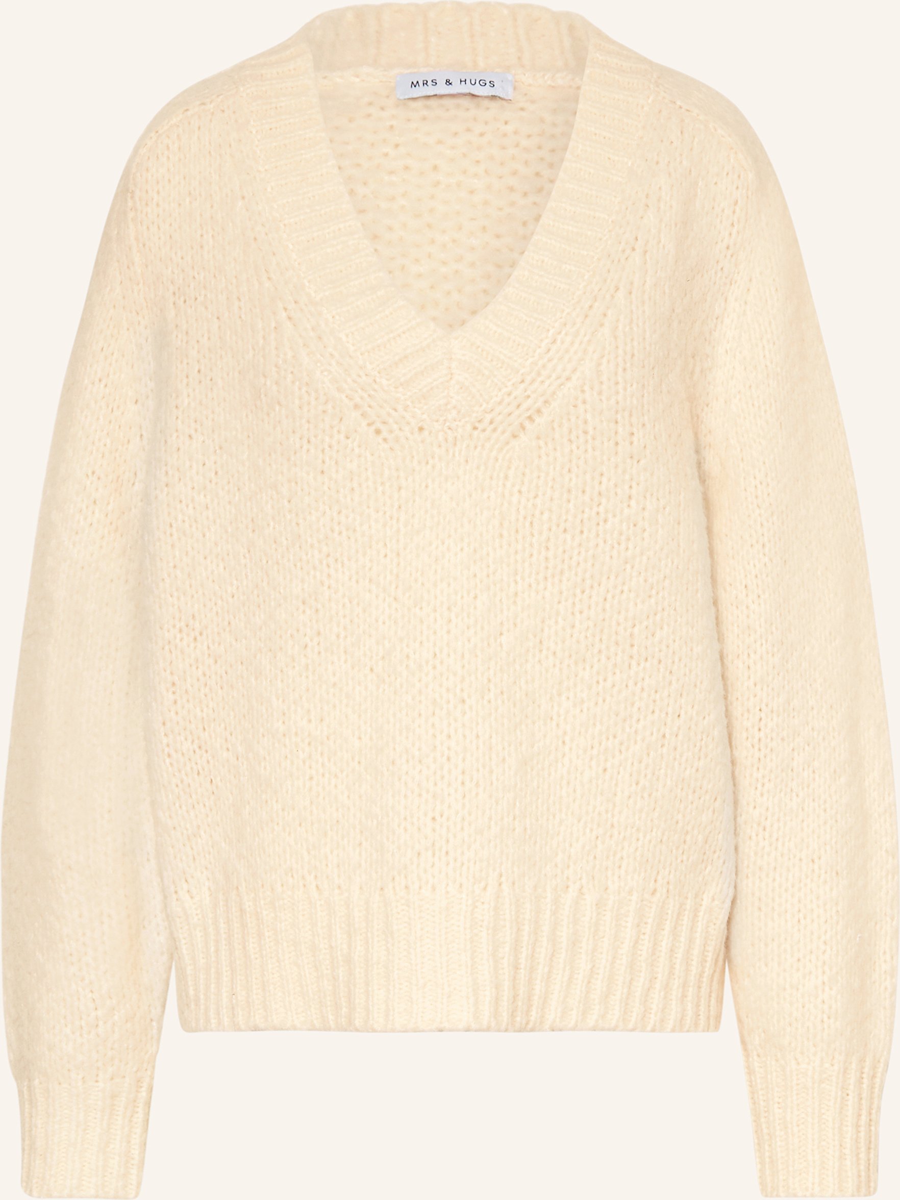 Mrs & Hugs Pullover Aus Merinowolle weiss