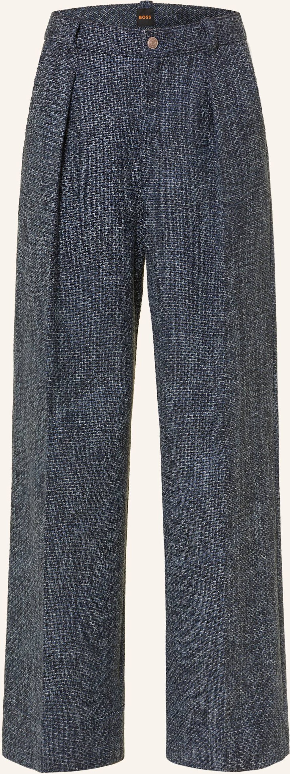 Boss Bouclé-Hose Tanjura blau