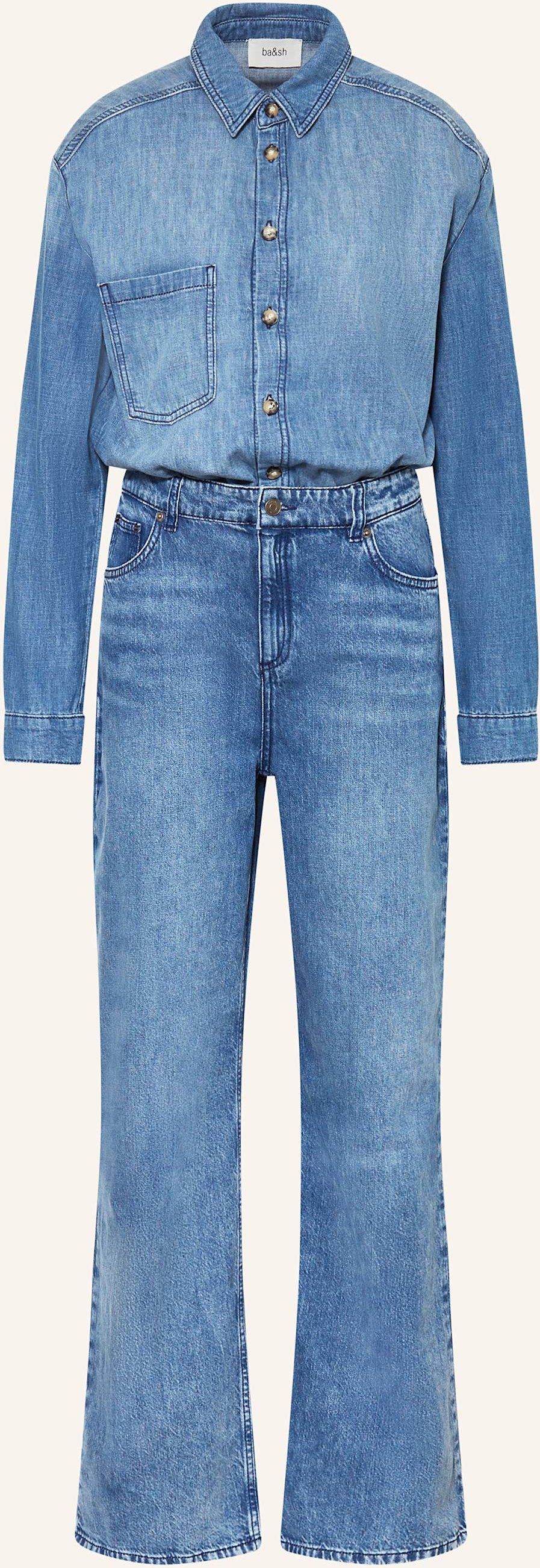 Thumbnail - Ba&Sh Jeans-Jumpsuit Bloom blau