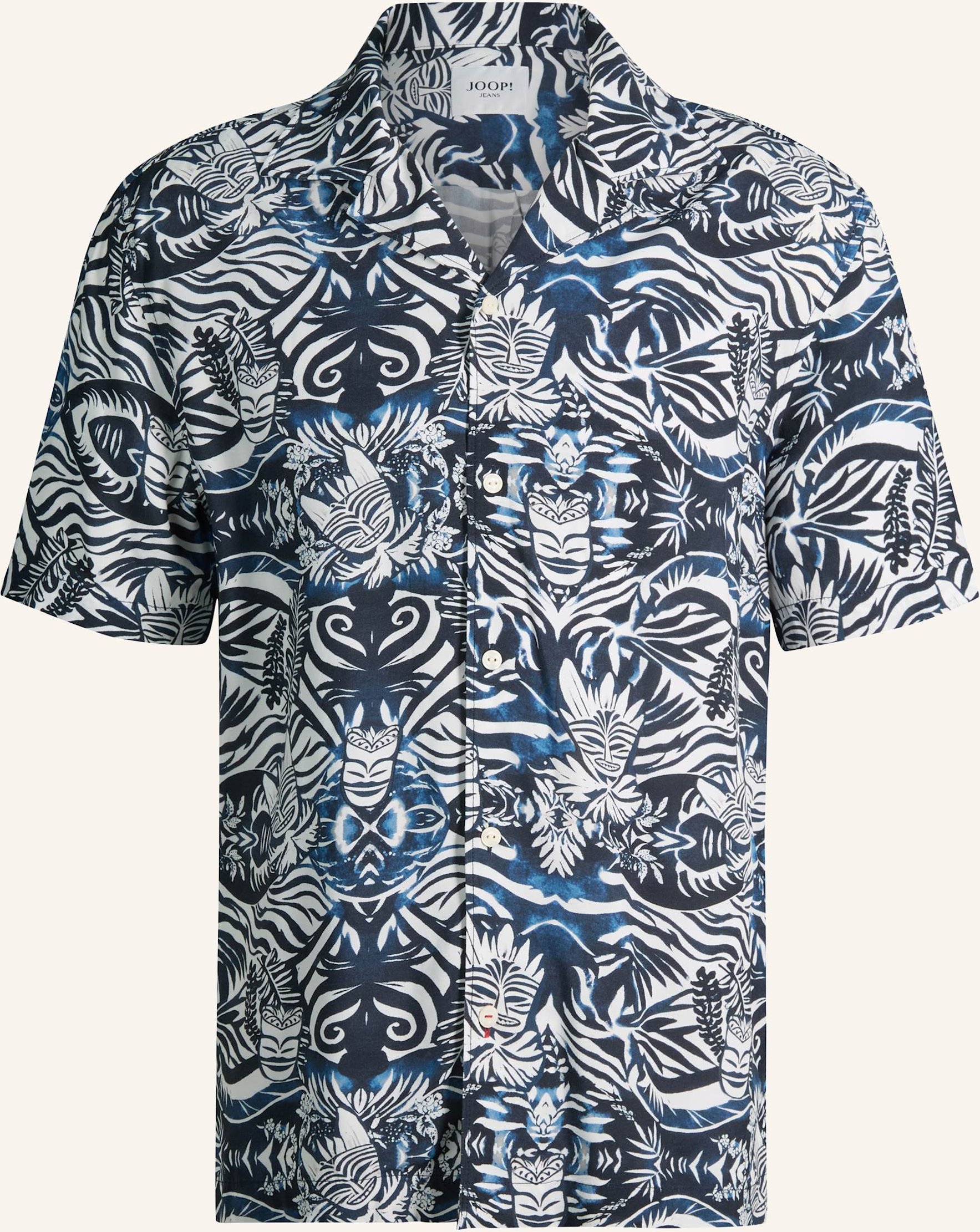 Joop! Jeans Kurzarm-Hemd Regular Fit blau