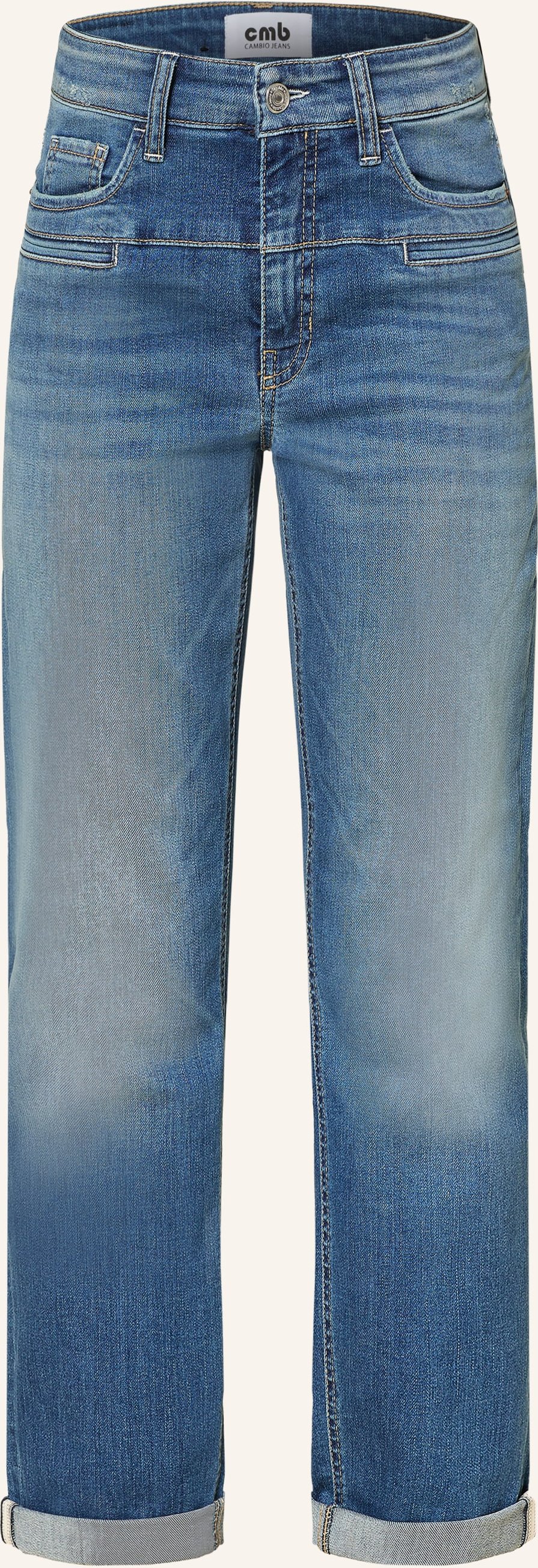 Cambio Carrot-Fit Jeans Pearlie blau