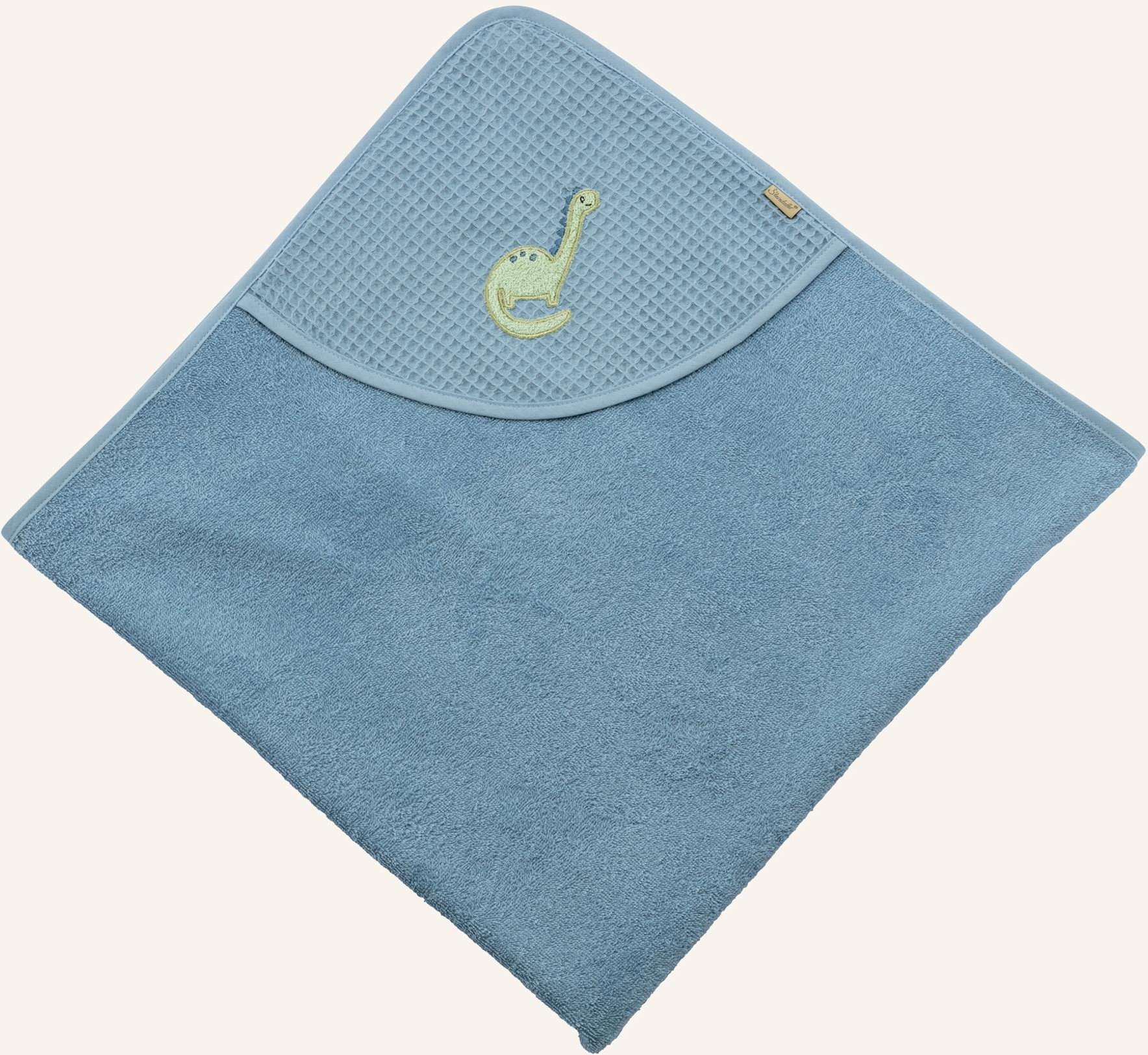 Thumbnail - Sterntaler Kapuzenbadetuch 100X100 Rexi blau