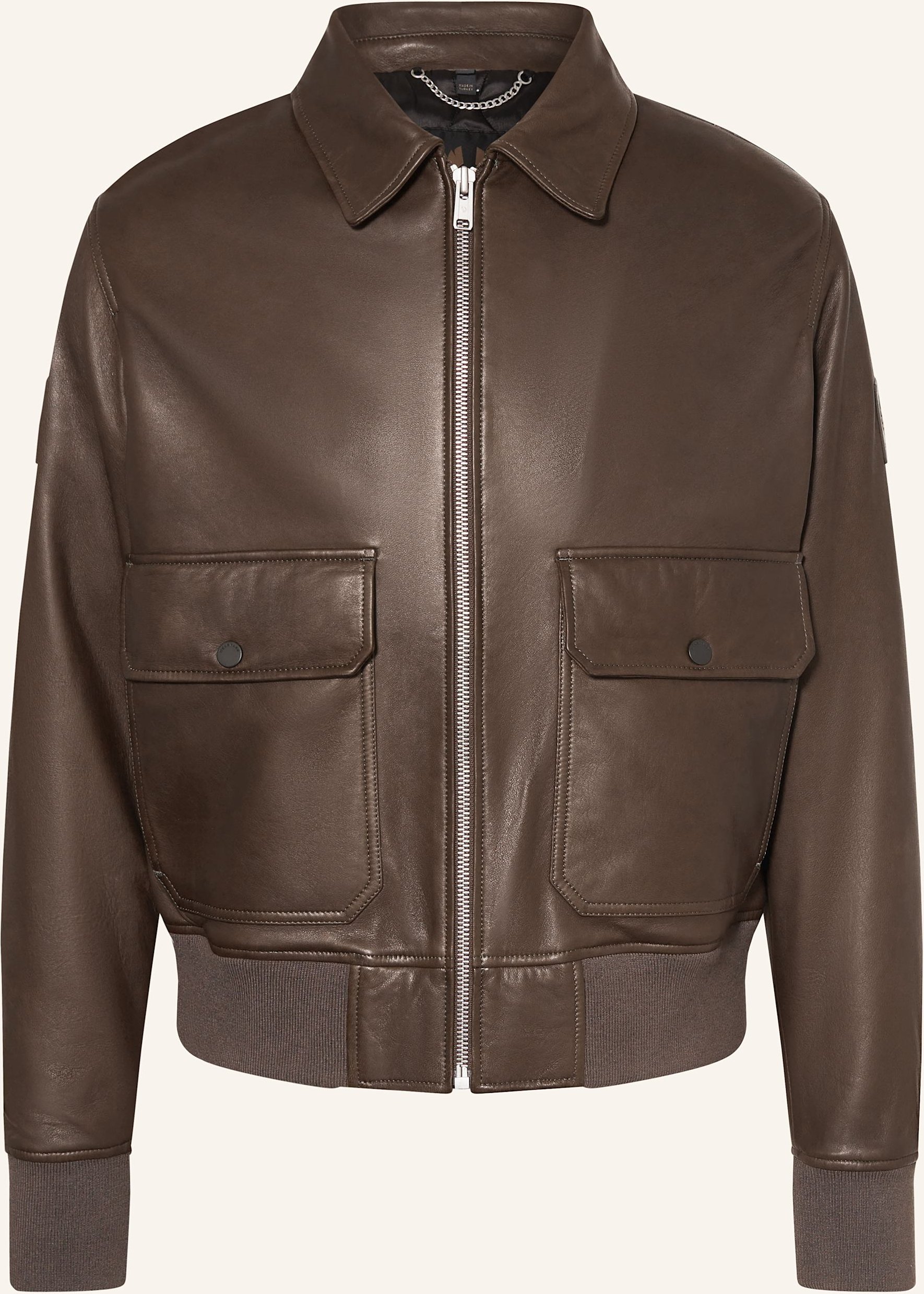 Belstaff Lederjacke Pilot braun