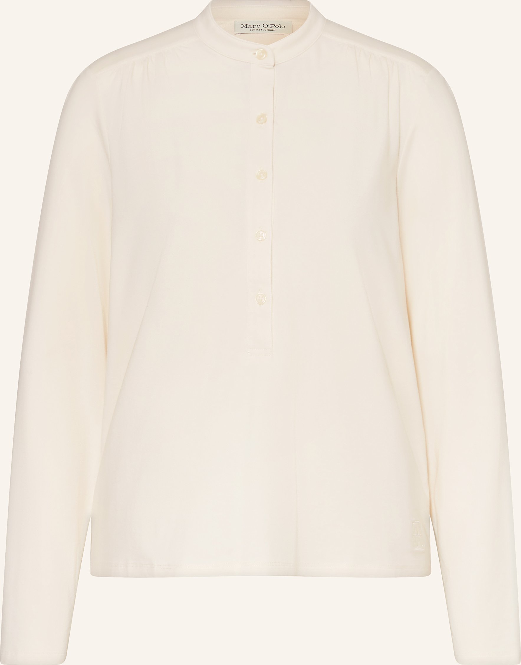 Marc O'polo Blusenshirt Aus Jersey weiss