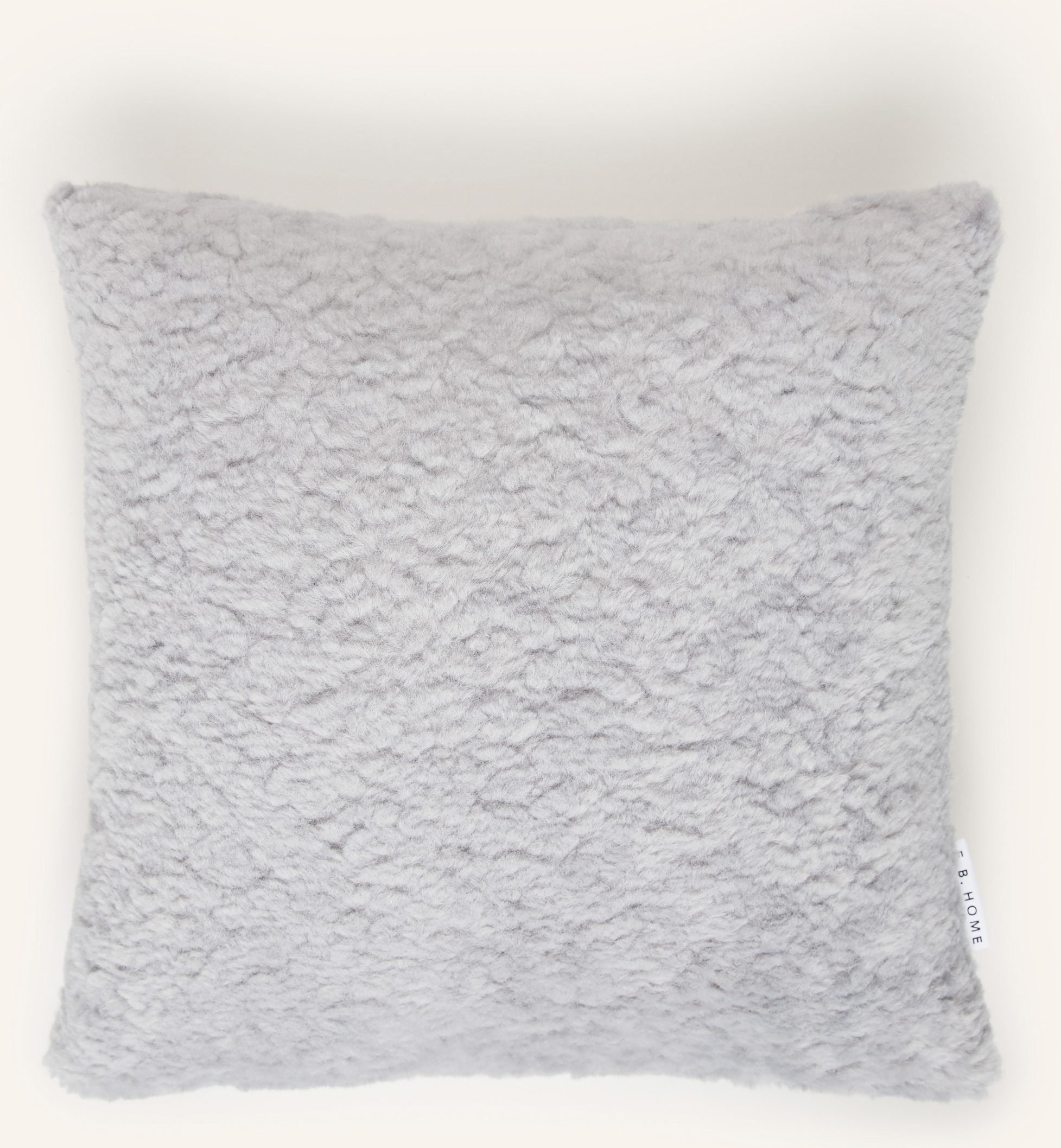 Eb Home Dekokissenhülle Aus Kunstfell grau