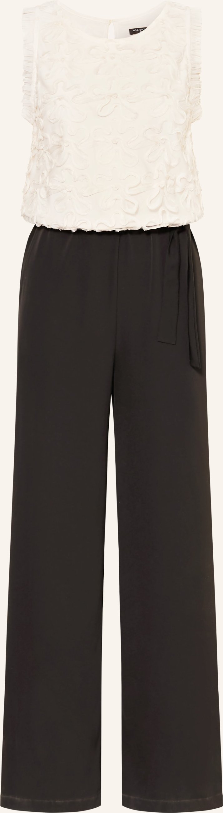 Ana Alcazar Jumpsuit Mit Rüschen weiss