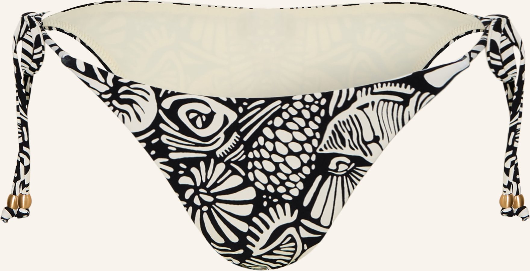 Thumbnail - Seafolly Triangel-Bikini-Hose Shells schwarz