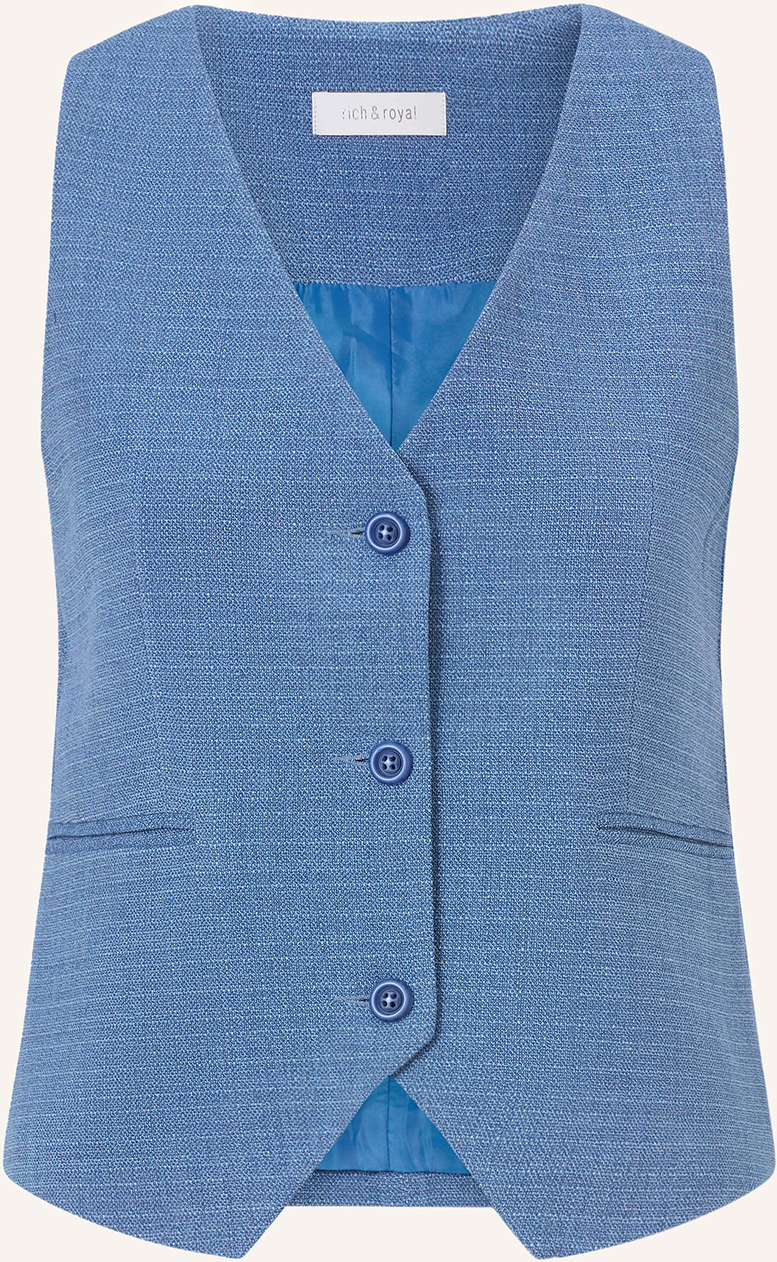 Rich & Royal Blazerweste blau