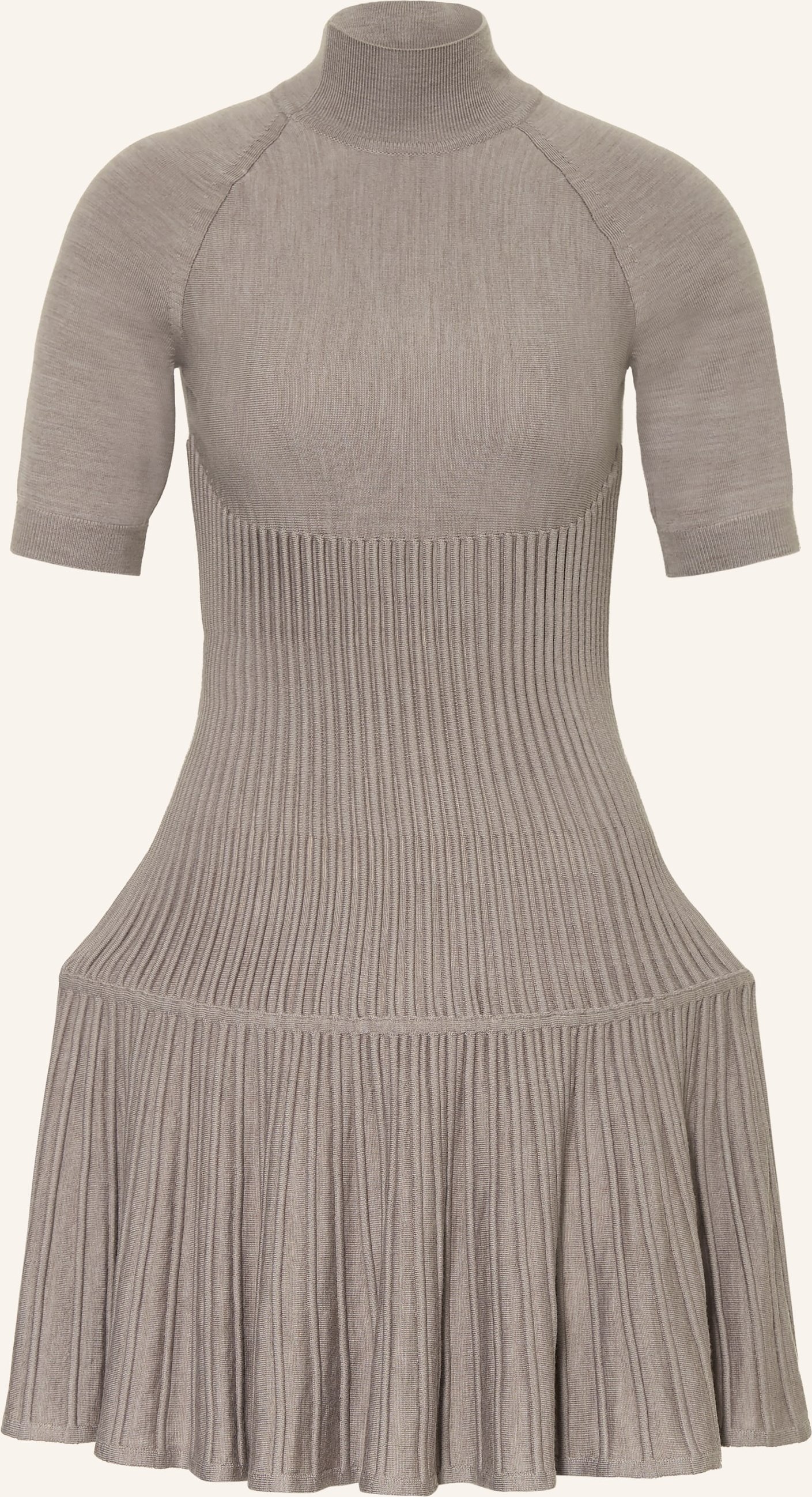 Alaïa Strickkleid beige