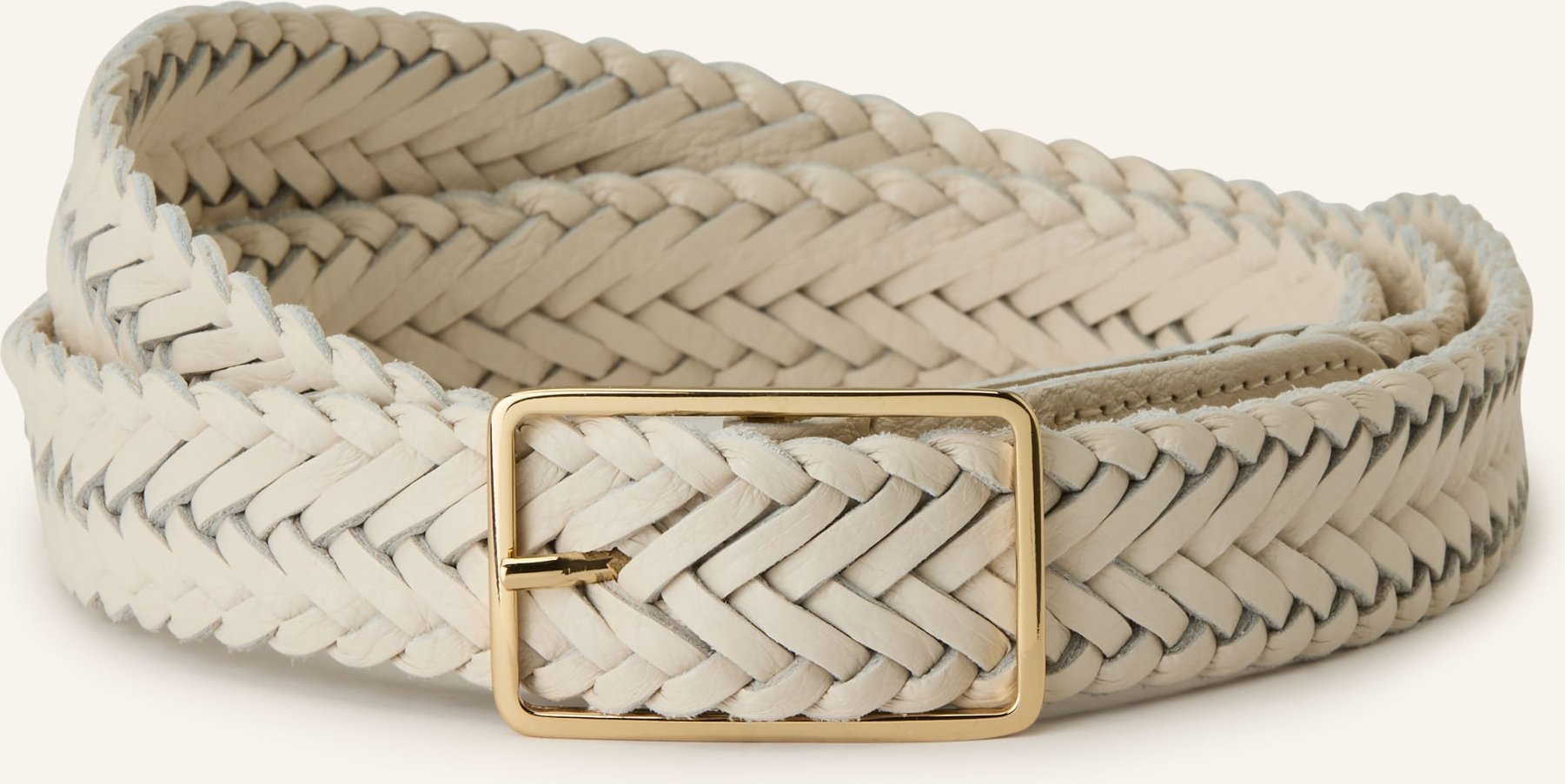 Abro Ledergürtel Dalia beige