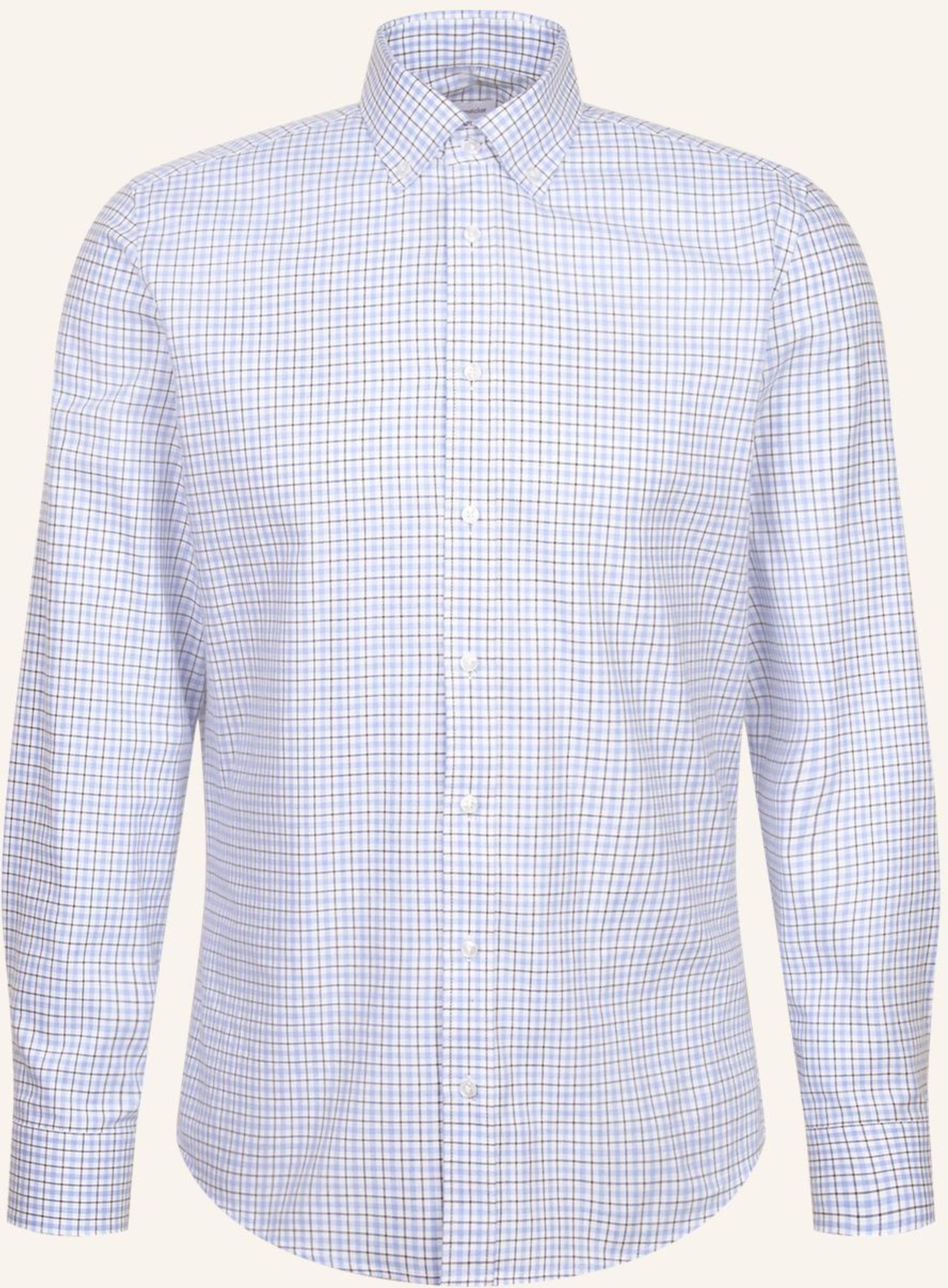 Seidensticker Flanellhemd Slim Fit blau