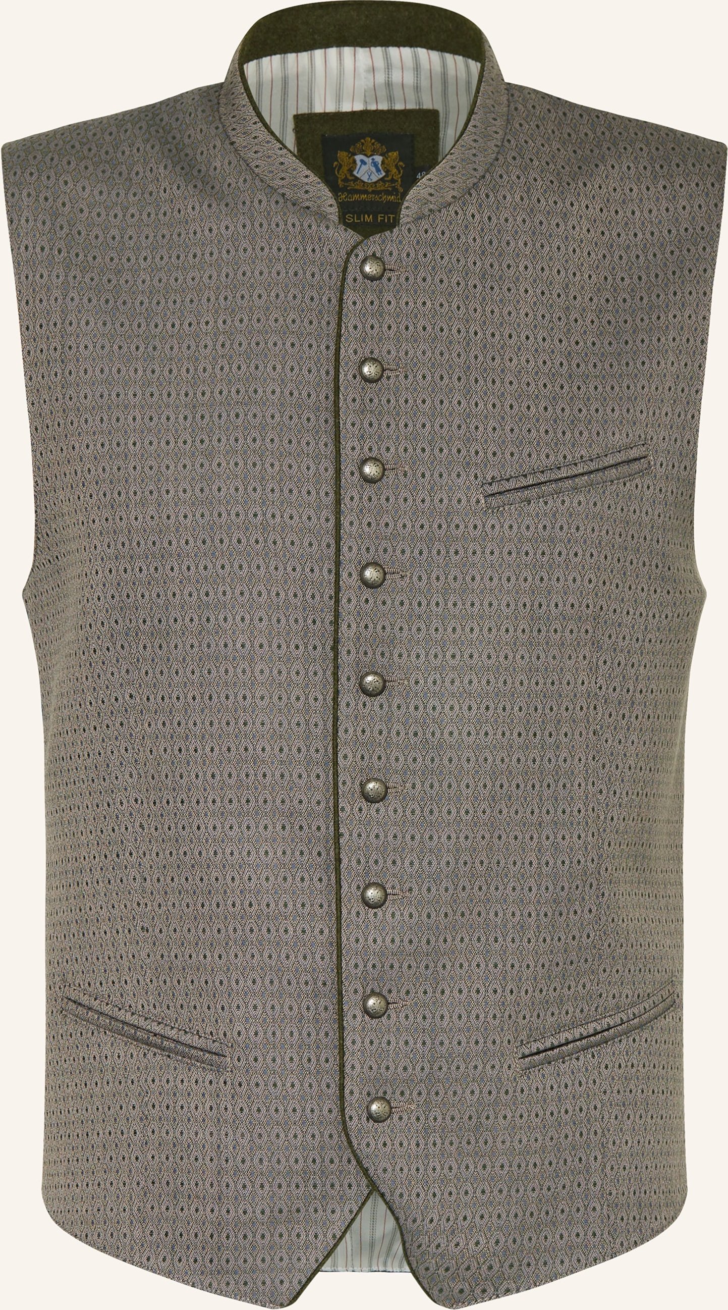 Thumbnail - Hammerschmid Trachtenweste Robert Slim Fit grau