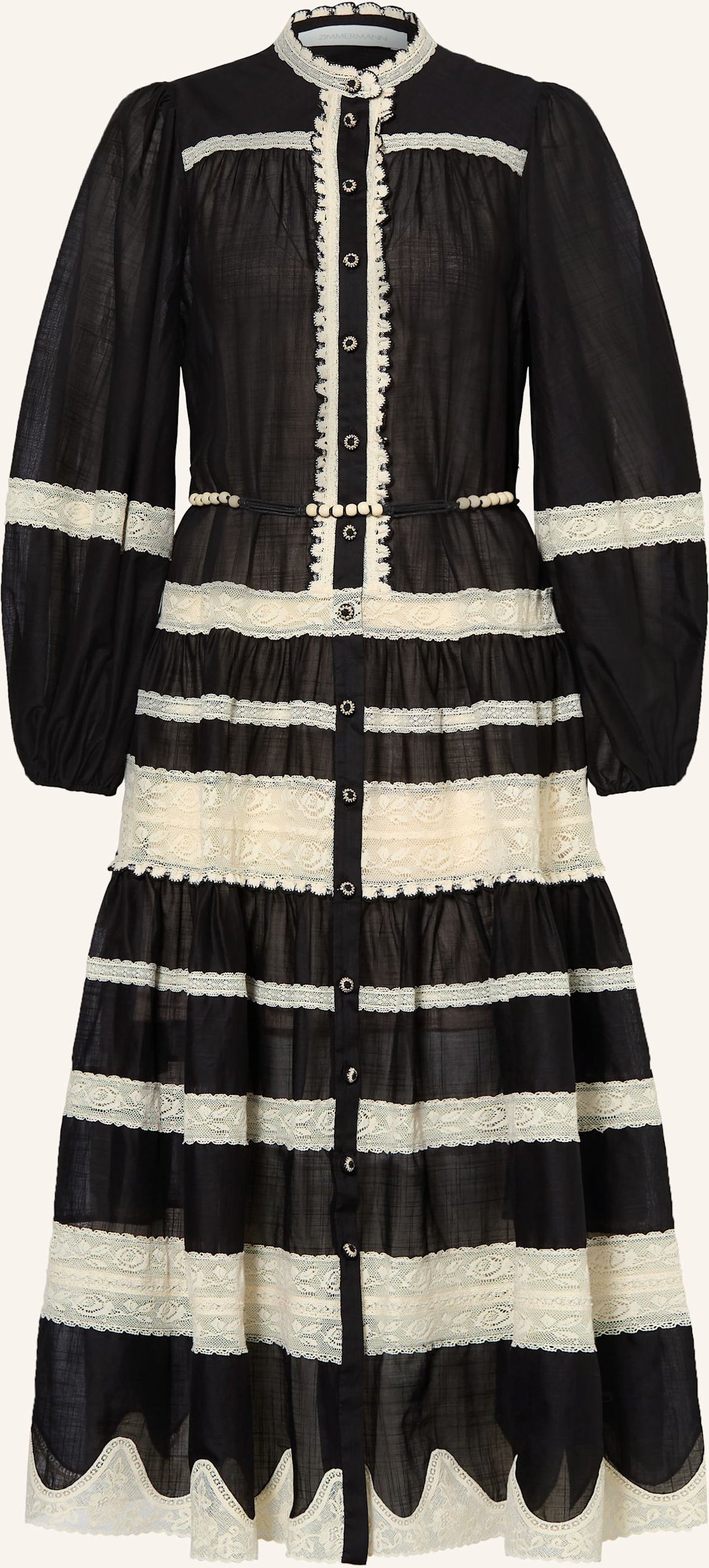 Zimmermann Kleid Rhiannon schwarz