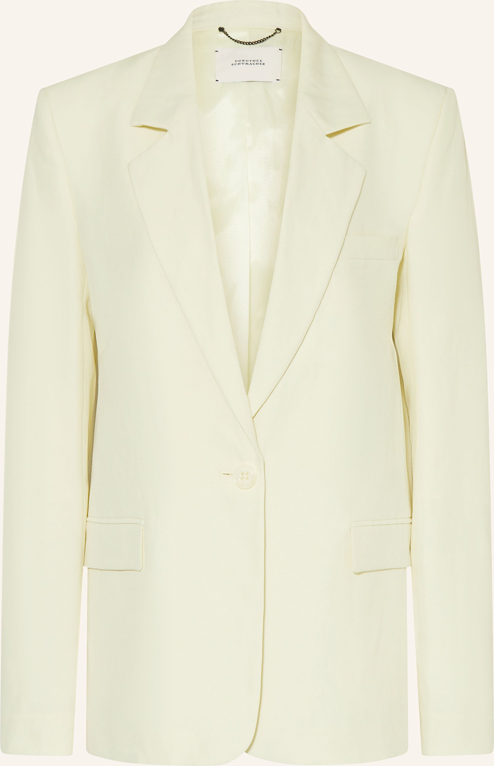 Dorothee Schumacher Blazer Summer Cruise Mit Leinen gelb