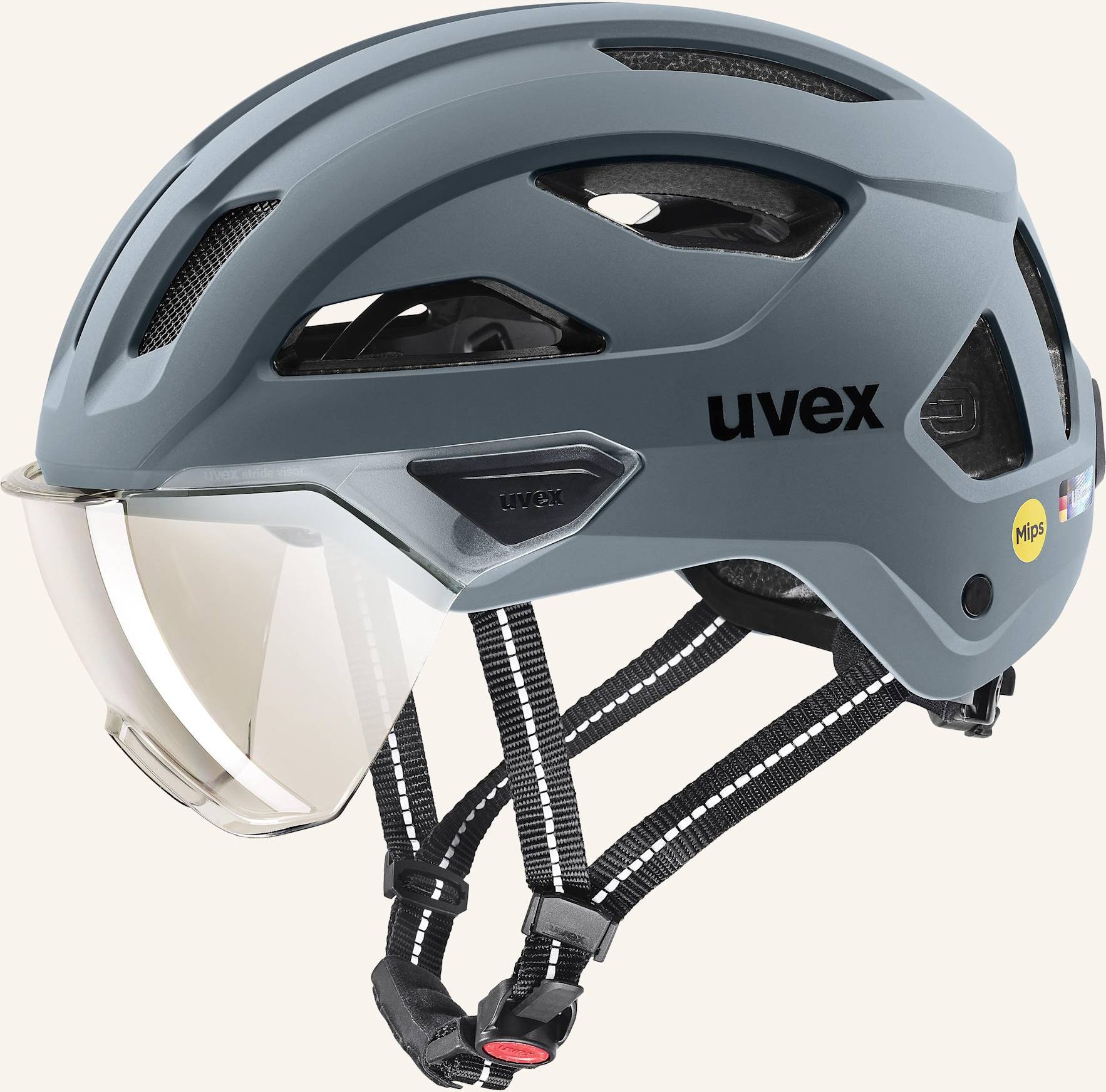 Thumbnail - Uvex Fahrradhelm Stride Visor Mips schwarz