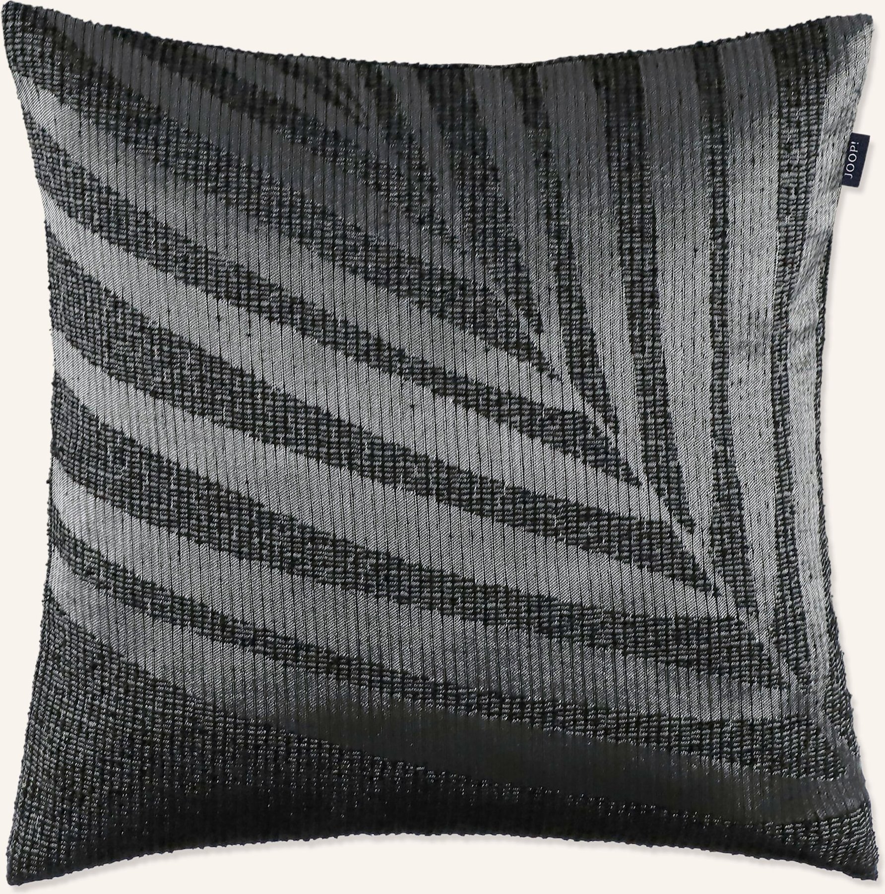 Joop! Dekokissenhülle J!Leaf grau