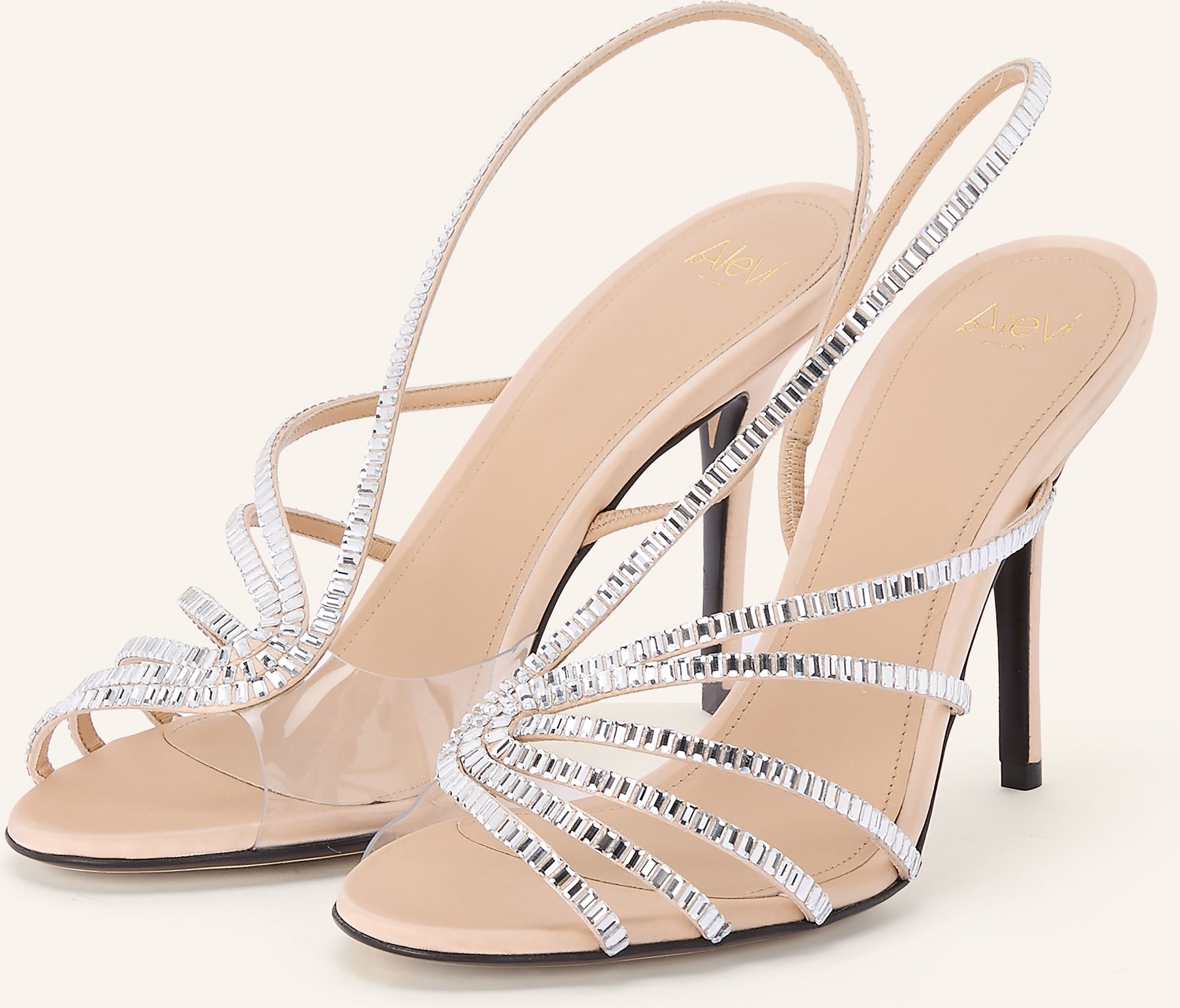 Alevi Sandaletten Star Mit Schmucksteinen beige