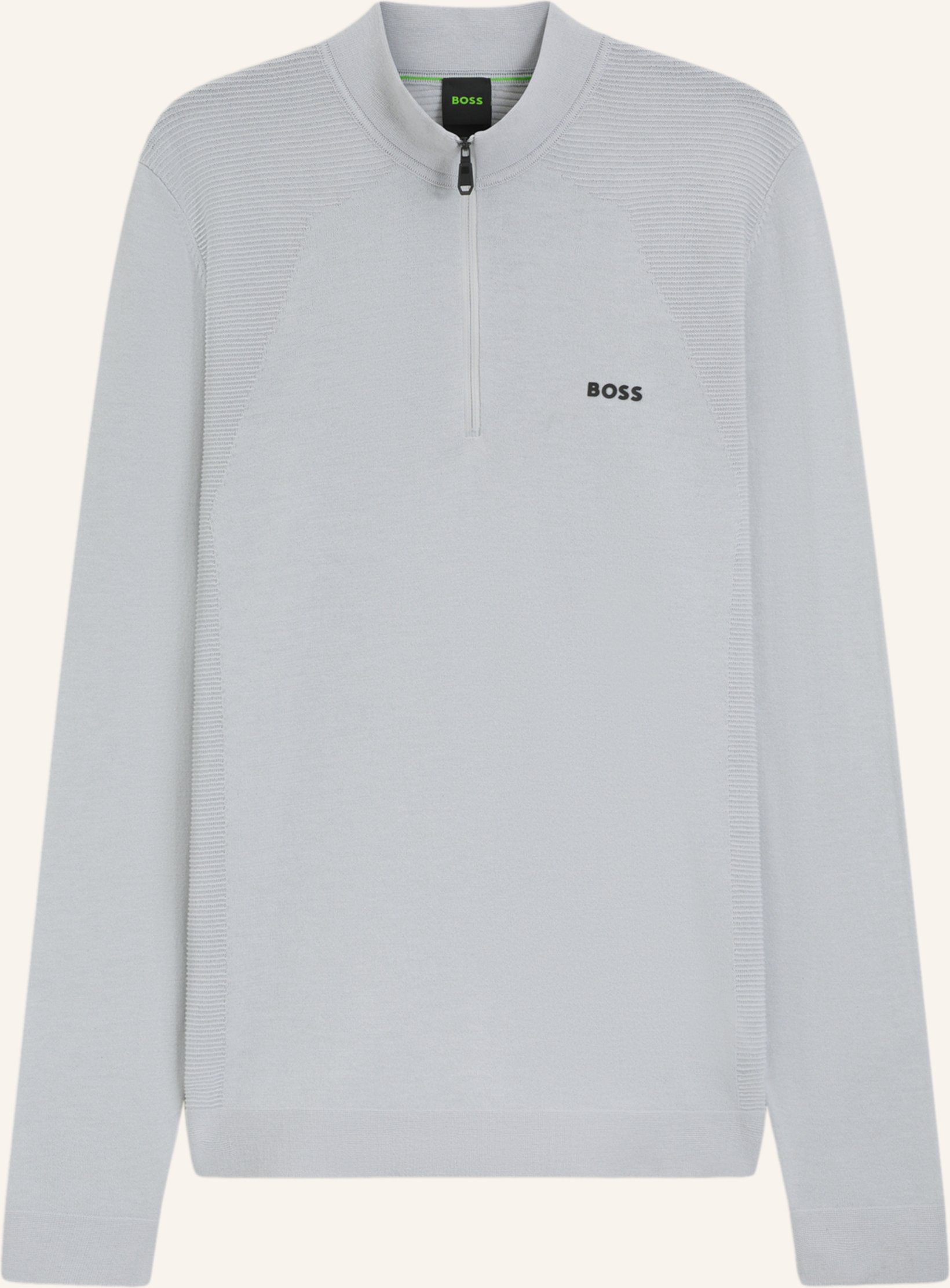 Boss Pullover K_Momentum-Lite Mn Regular Fit grau