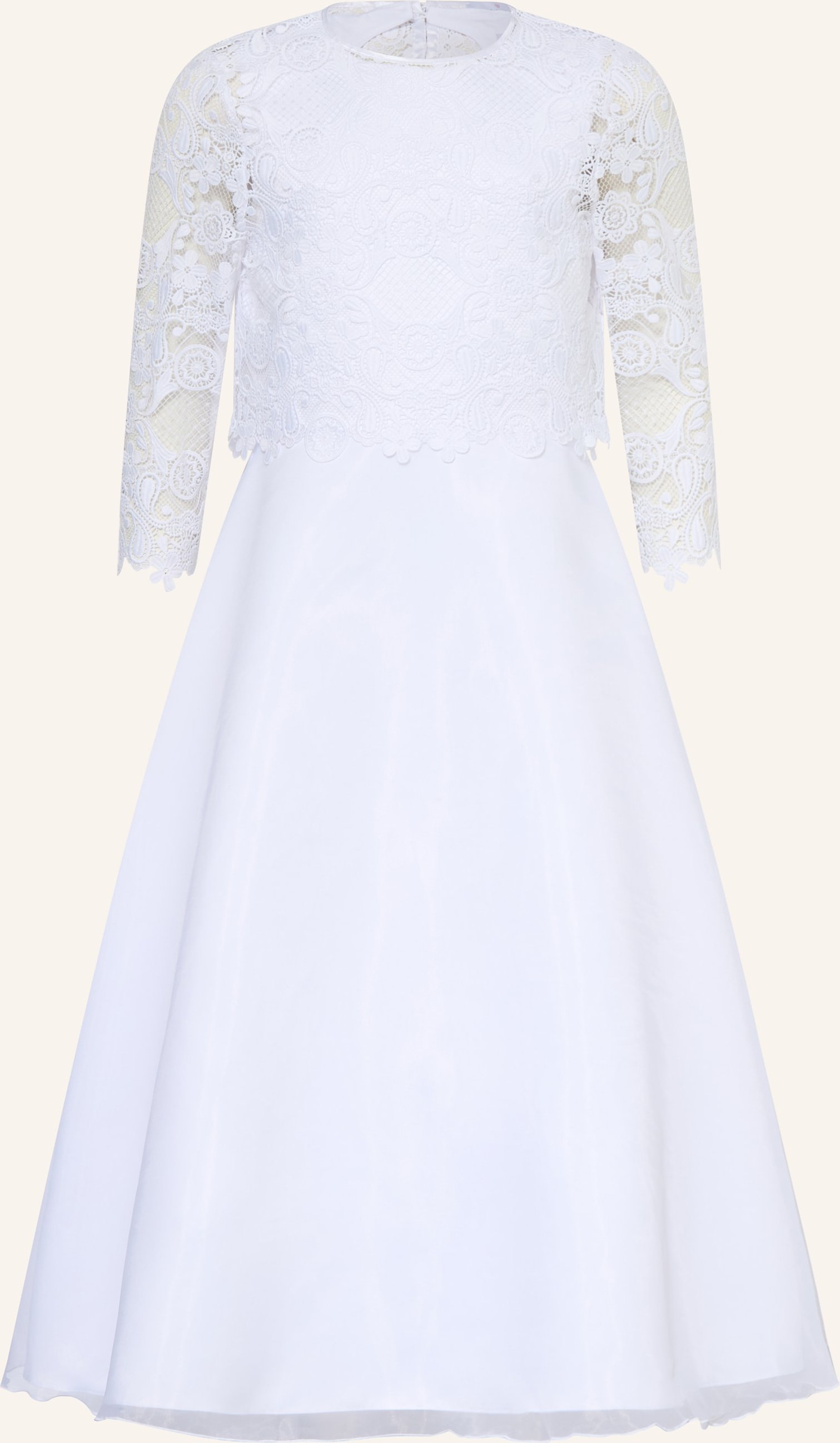 Danamade Kleid Mit Spitze weiss