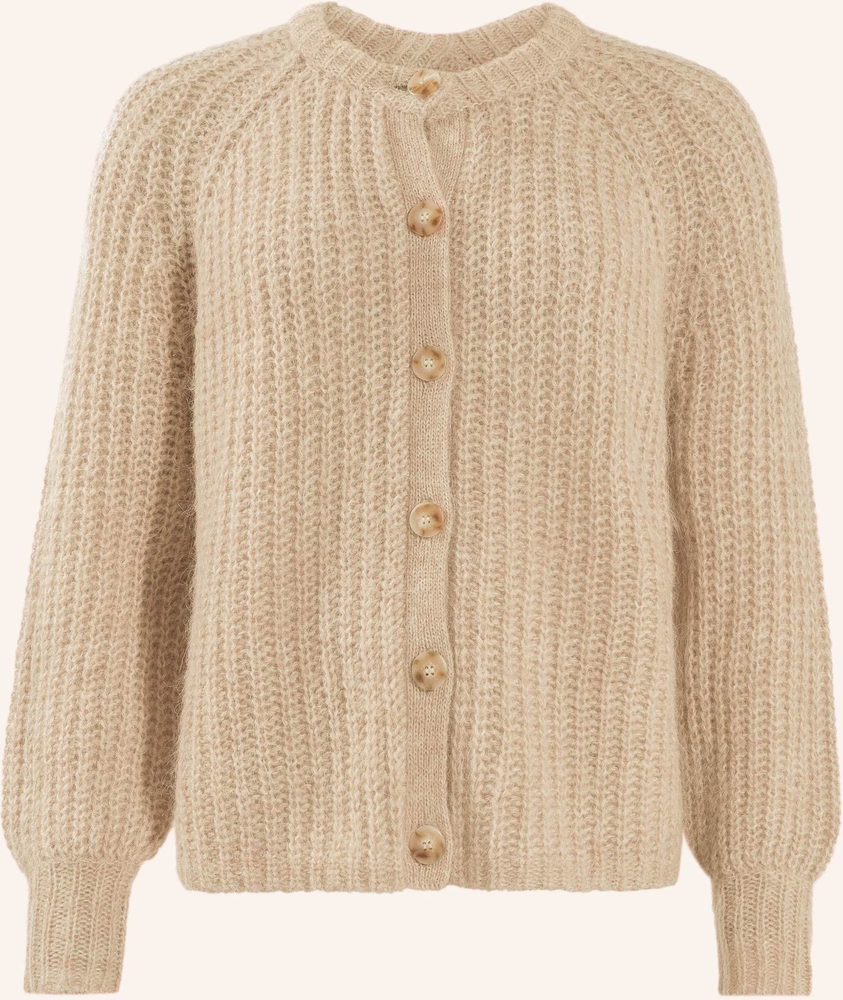 Adlysh Soft Cardigan Mit Mohair beige
