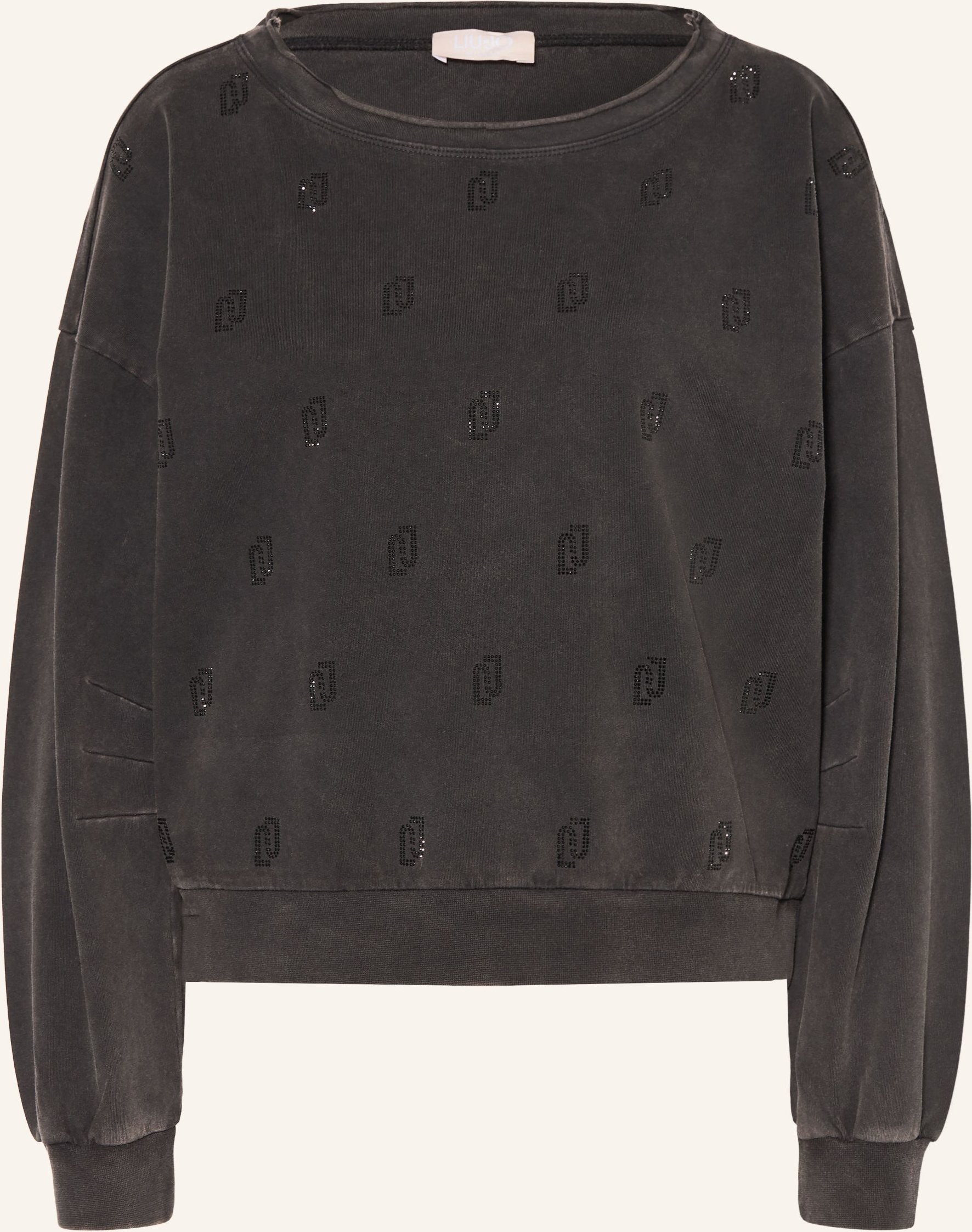 Liu Jo Sweatshirt Mit Schmucksteinen schwarz