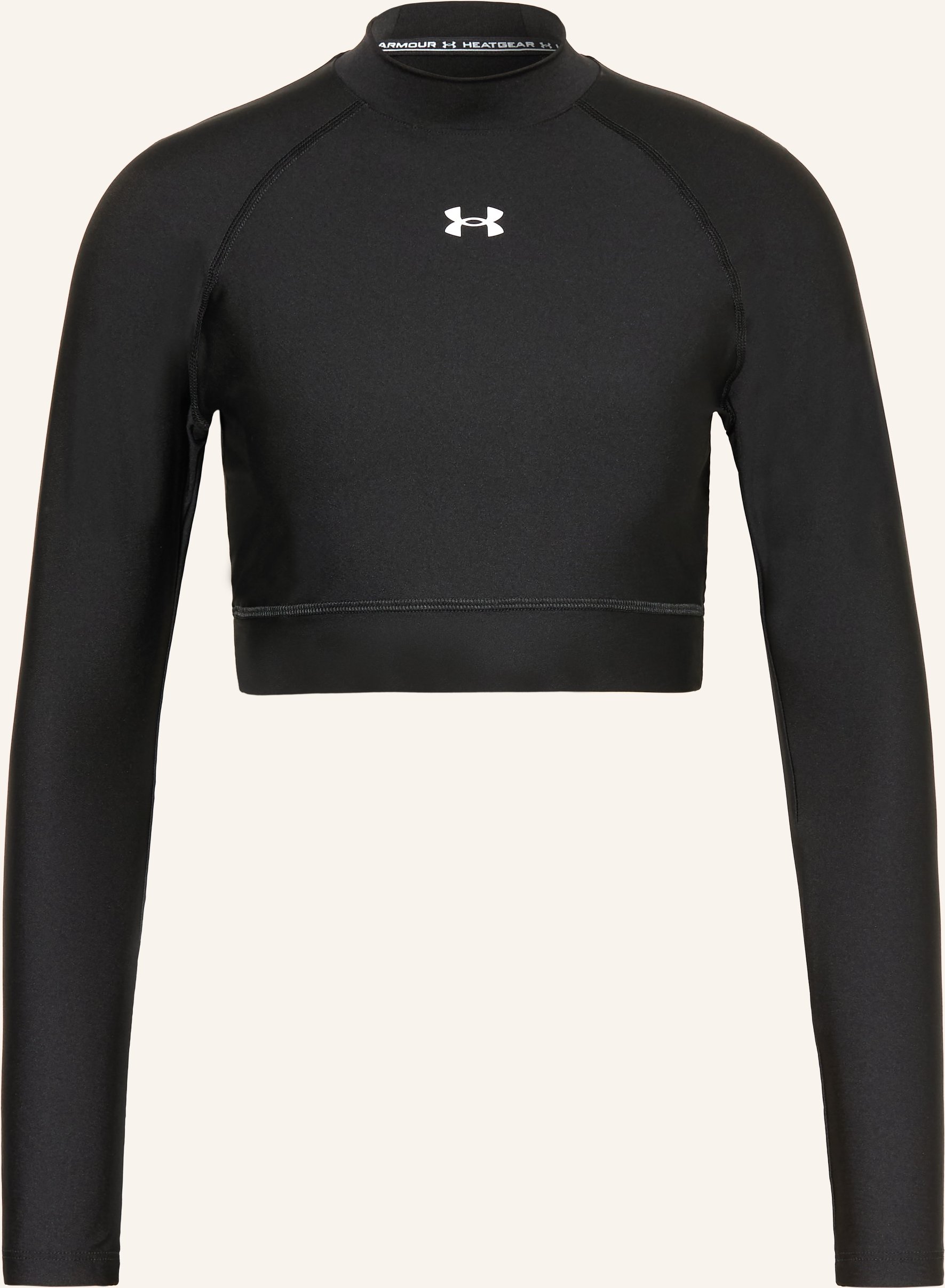 Under Armour Cropped-Longsleeve Ua Heatgear® schwarz