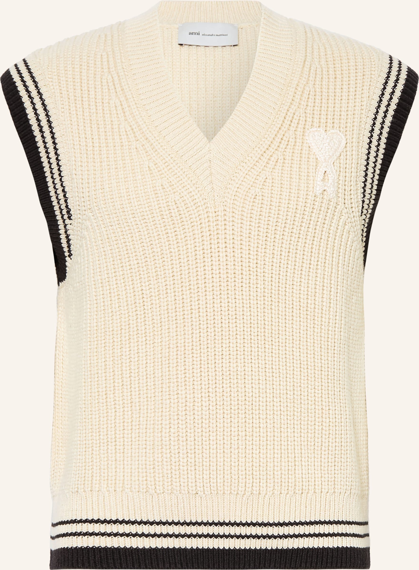 Ami Paris Pullunder weiss