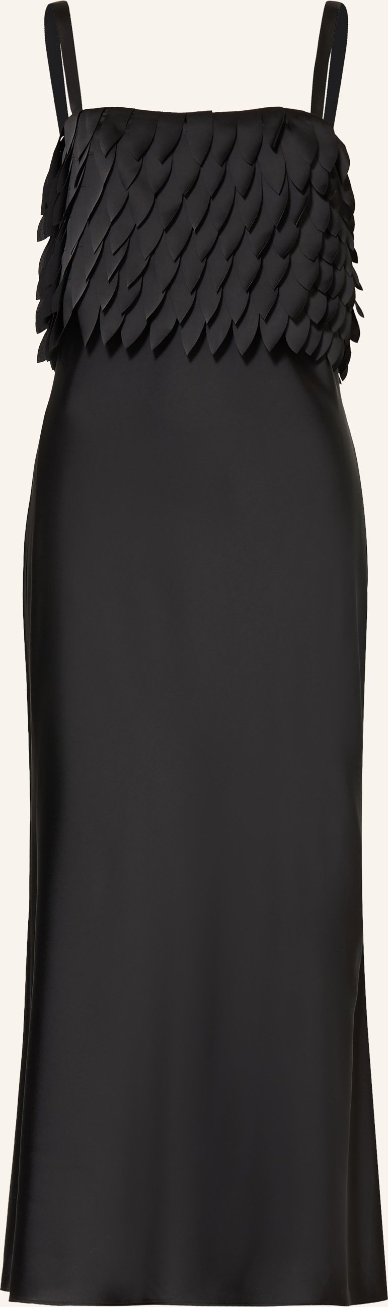 Boss Satinkleid Dalaser schwarz