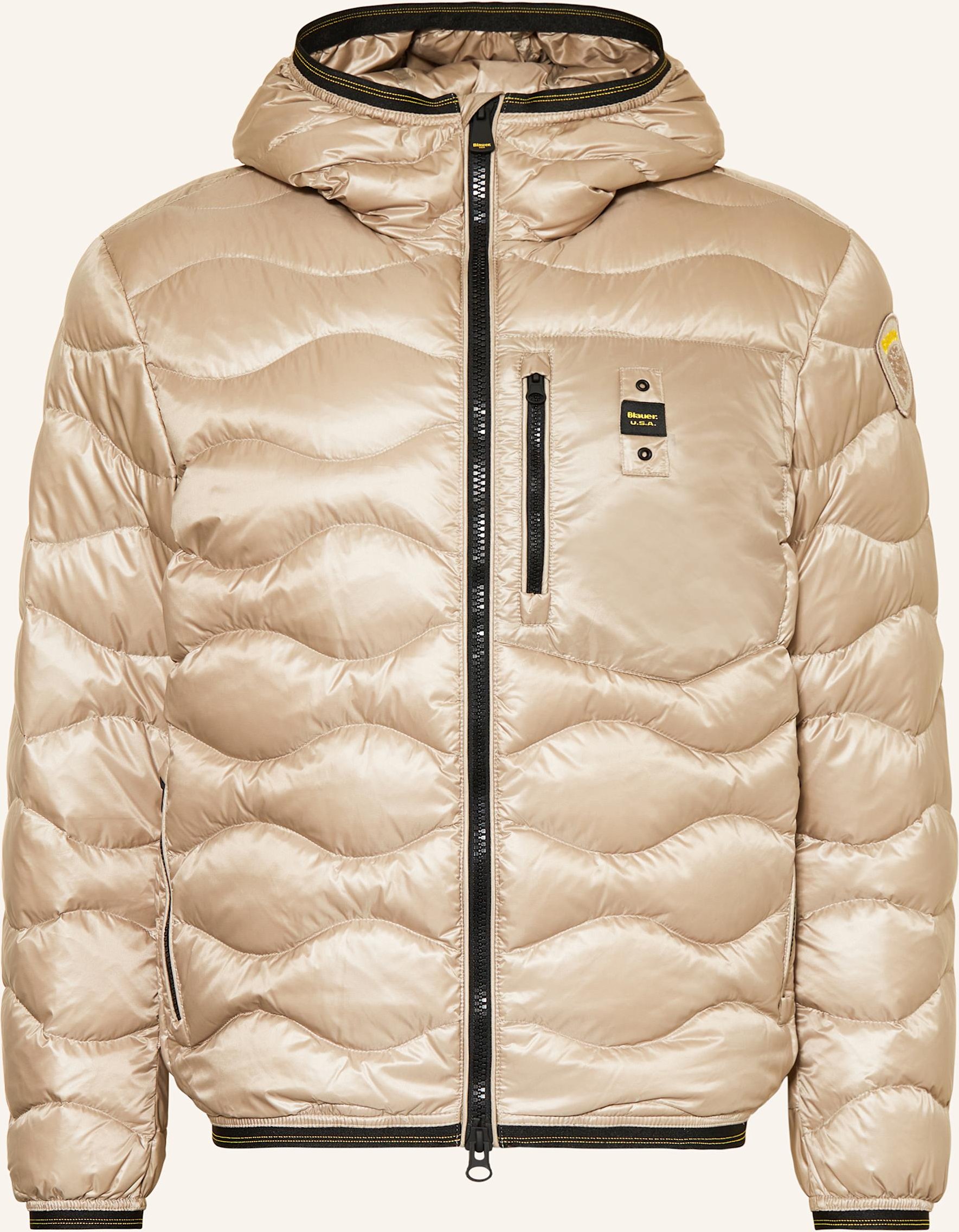 Thumbnail - Blauer Daunenjacke Wave beige