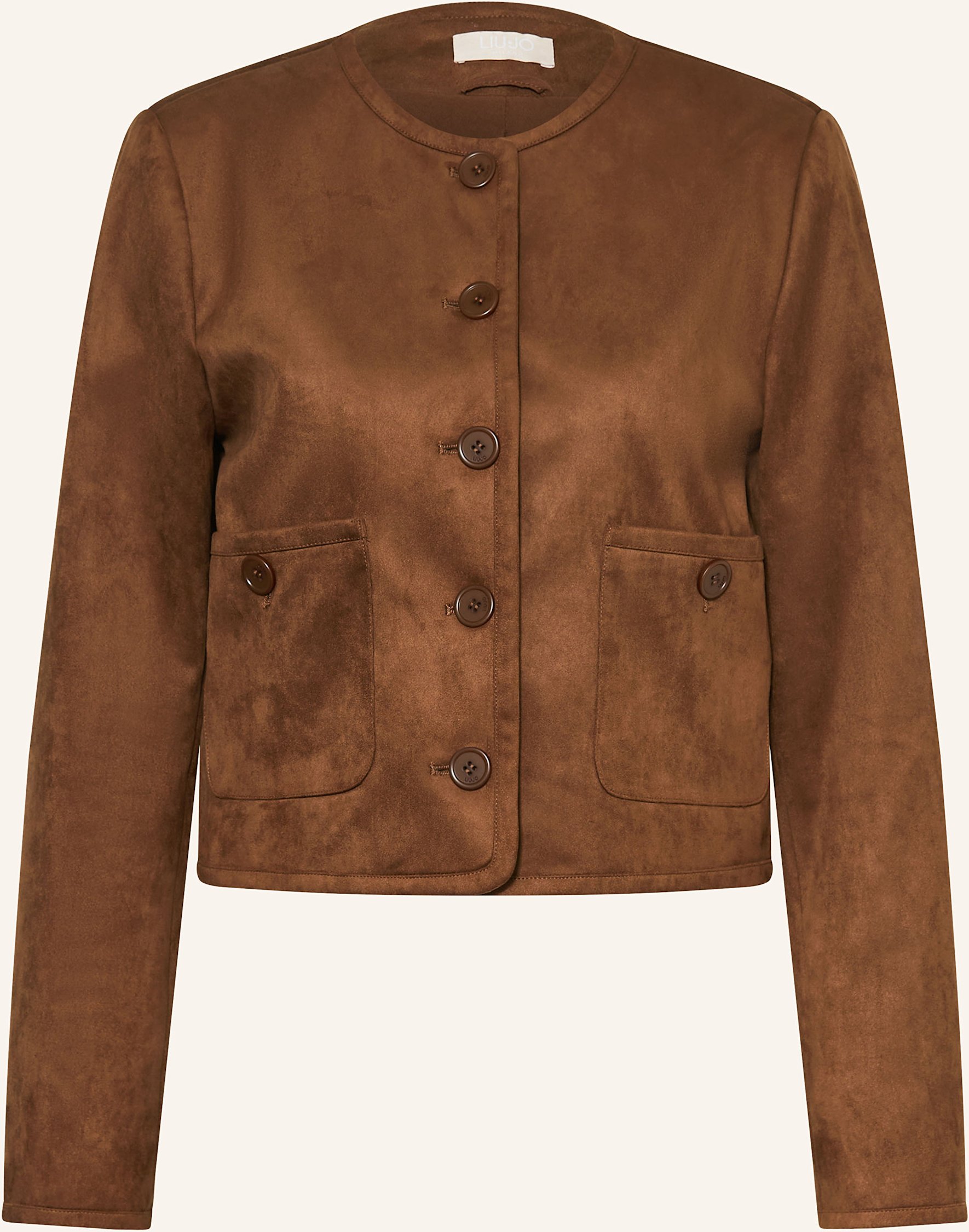 Liu Jo Kastenjacke In Lederoptik braun