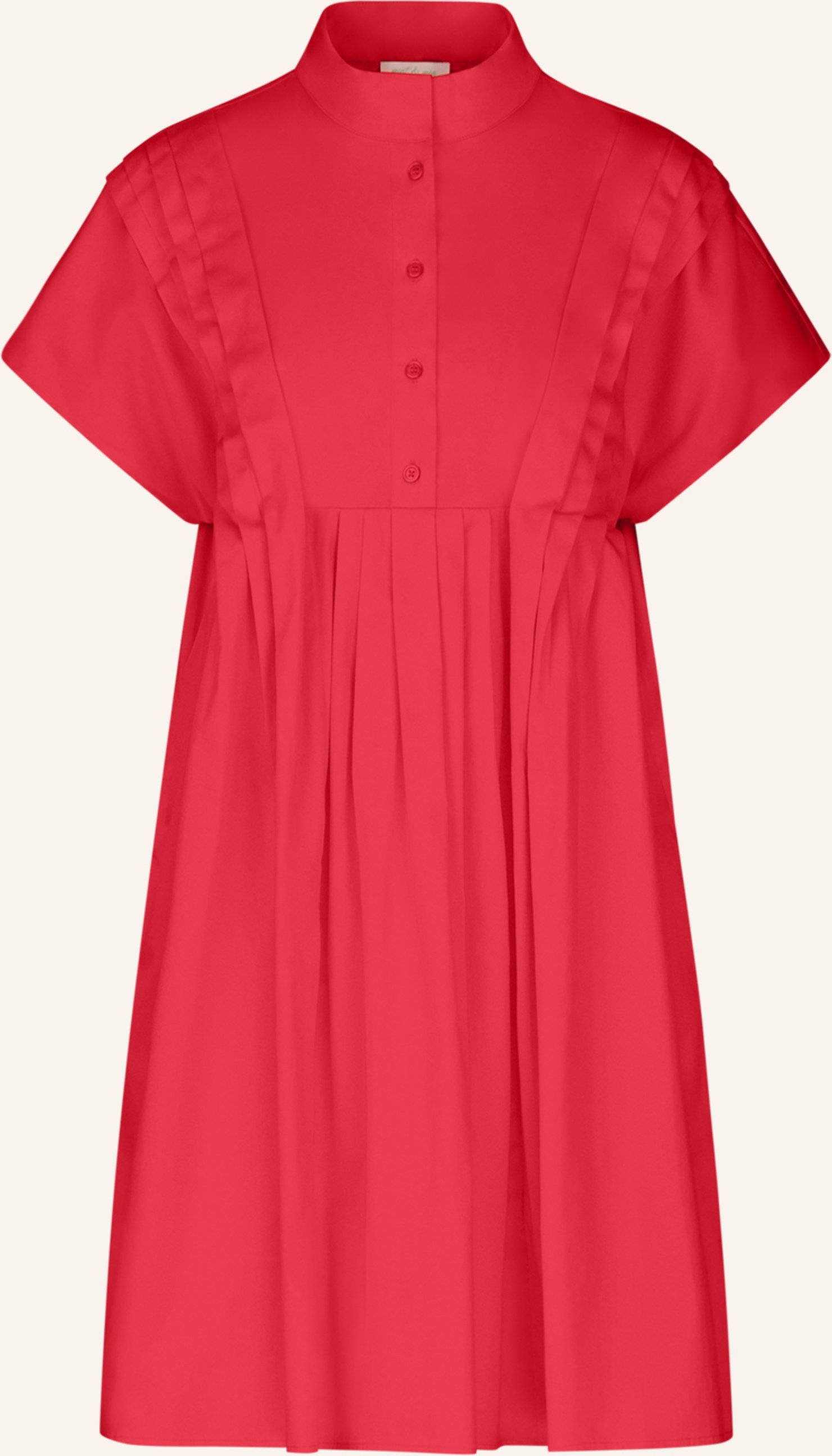 Mint & Mia Kurzes Baumwoll Kleid rosa