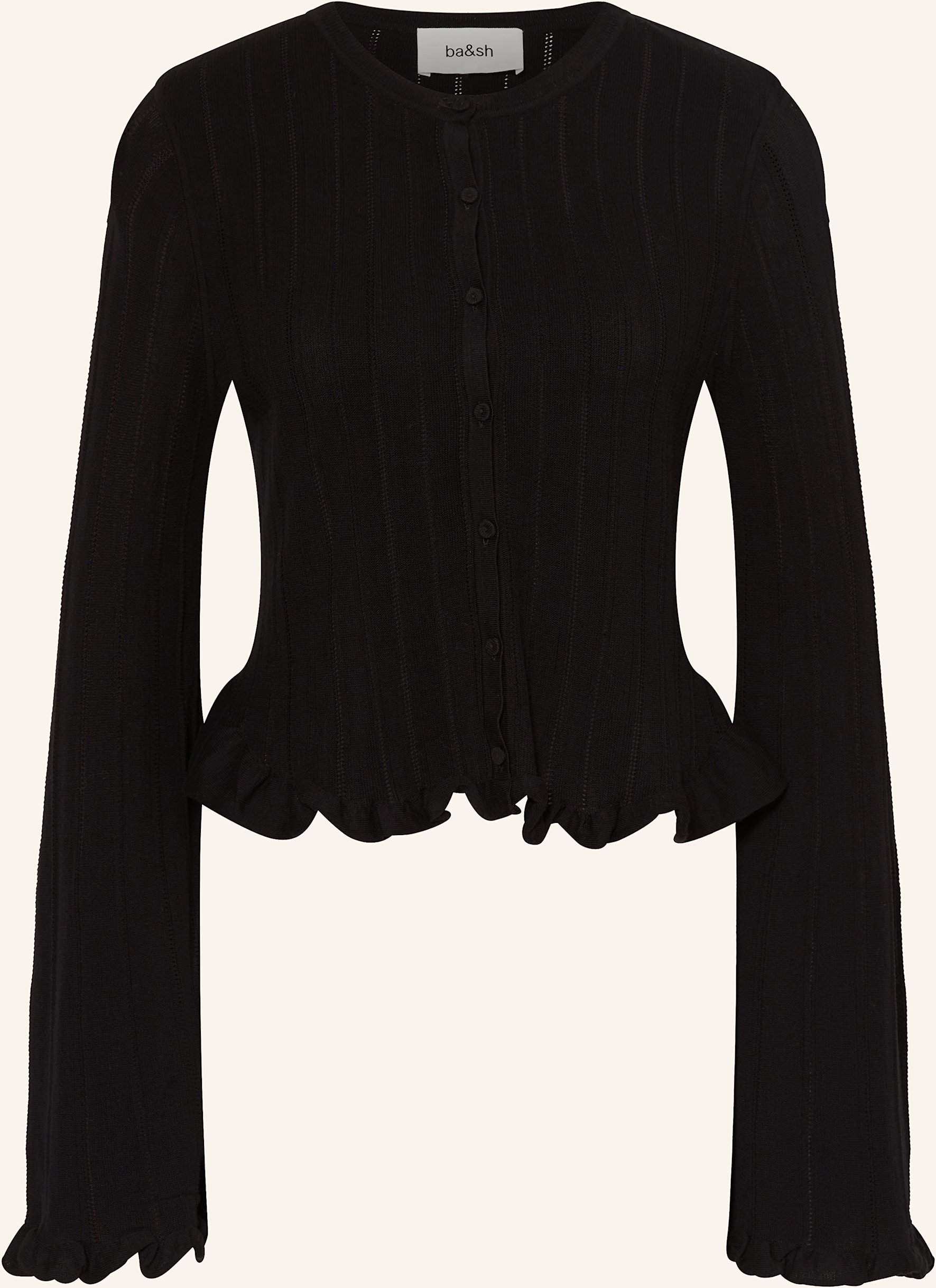 Thumbnail - Ba&Sh Strickjacke Vitis schwarz