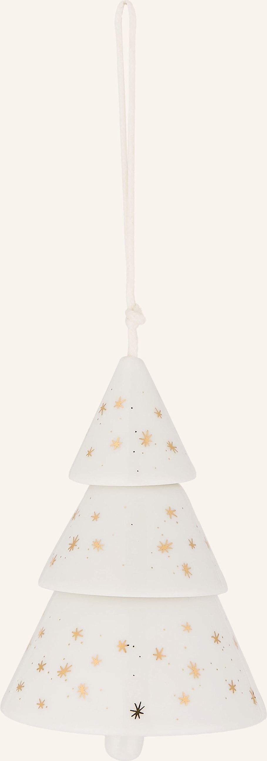 Räder Dekoanhänger Goldsternchen weiss