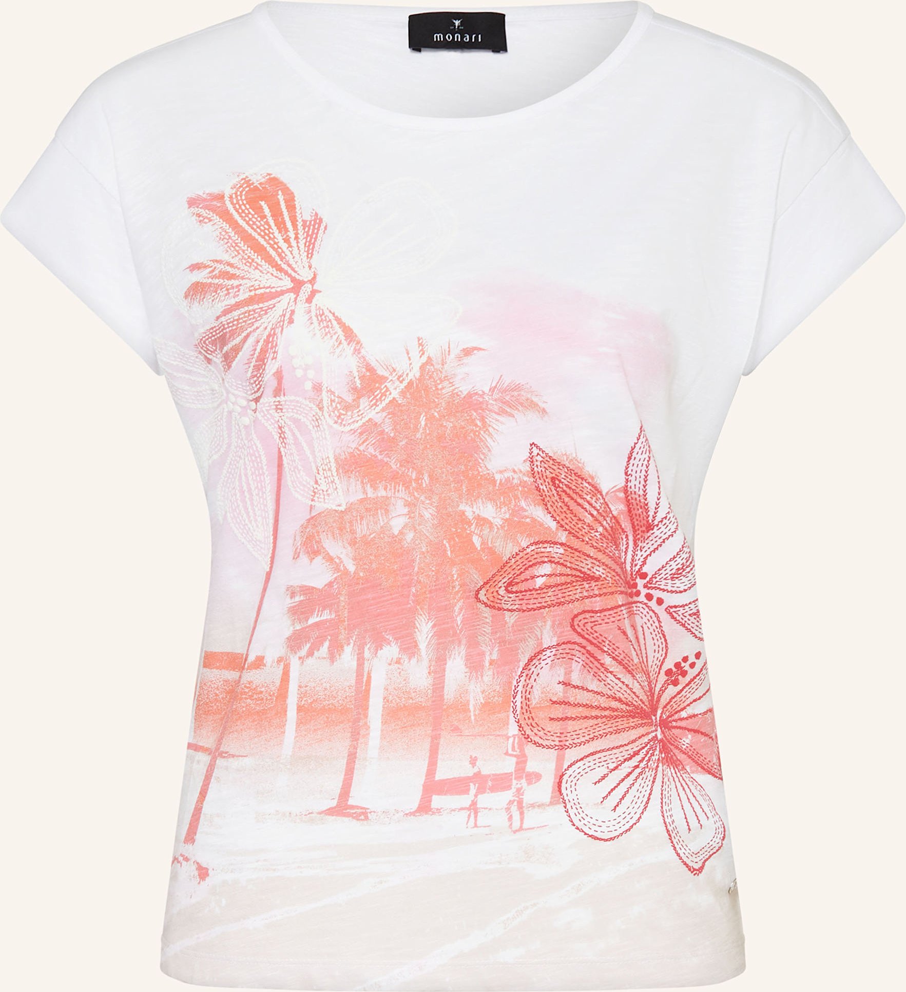 Monari T-Shirt weiss